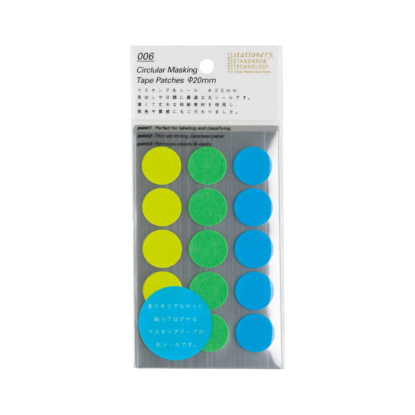 STÁLOGY Circular Masking Patches - Earth - 20mm - Sticker Sheets