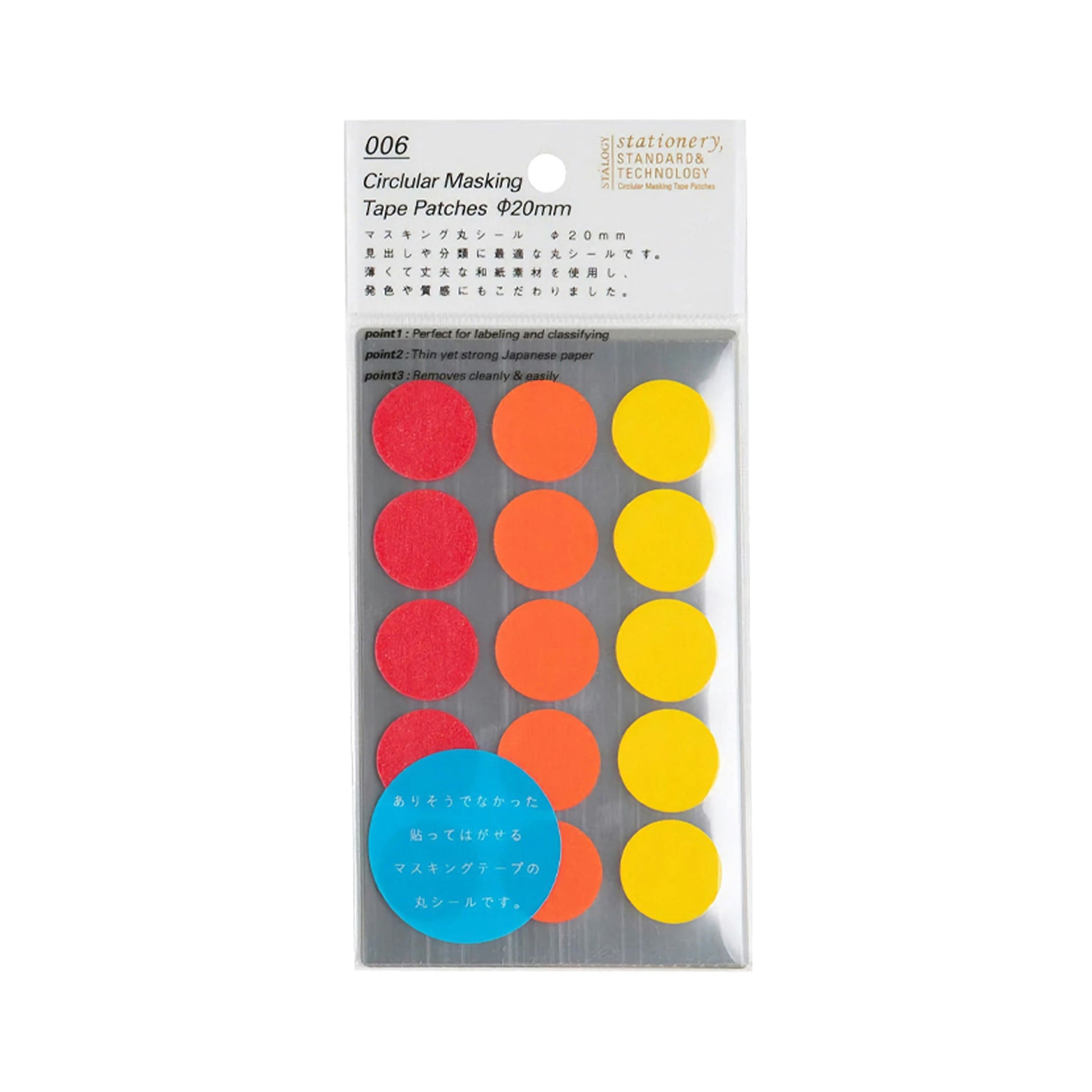 STÁLOGY Circular Masking Patches - Fine - 20mm - Sticker Sheets