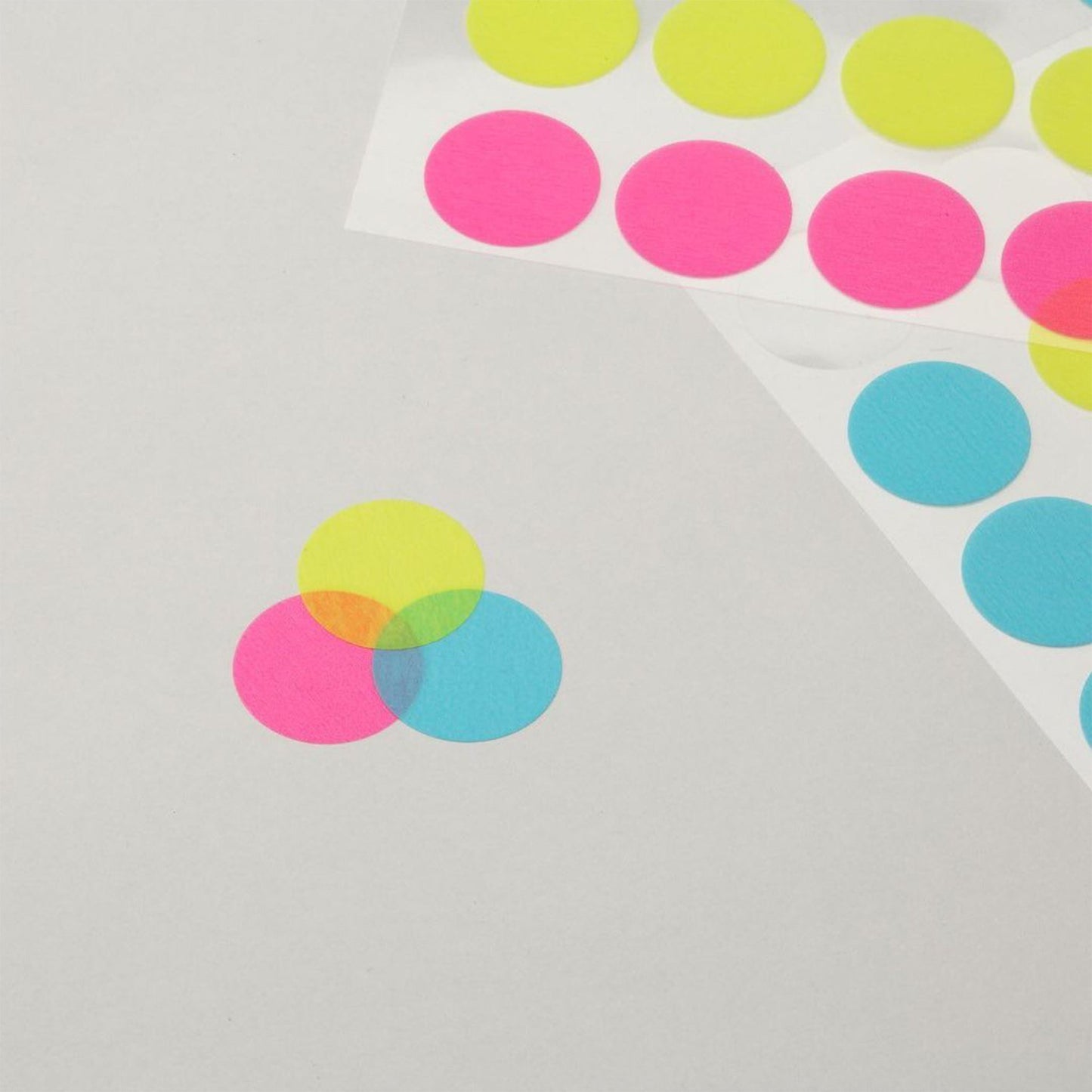 STÁLOGY Circular Masking Patches - Neon - 5mm - Sticker Sheets