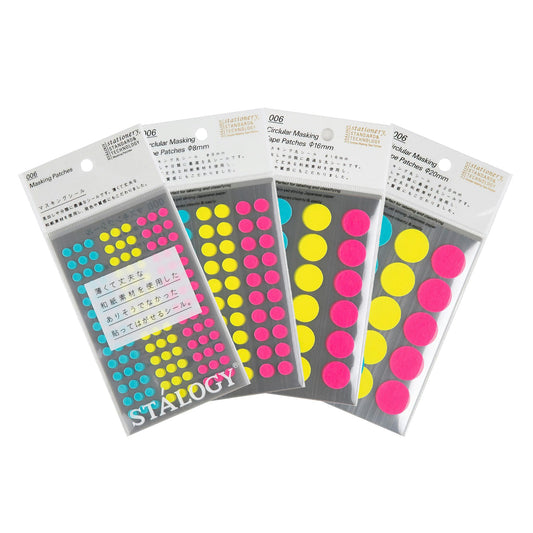 STÁLOGY Circular Masking Patches - Neon - 5mm - Sticker Sheets