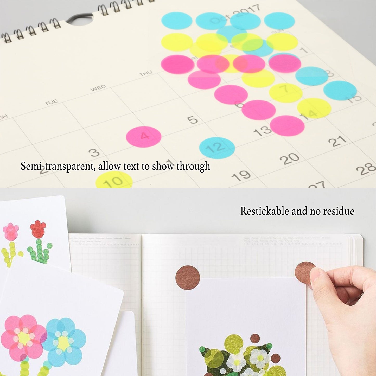 STÁLOGY Circular Masking Patches - Space - 5mm - Sticker Sheets