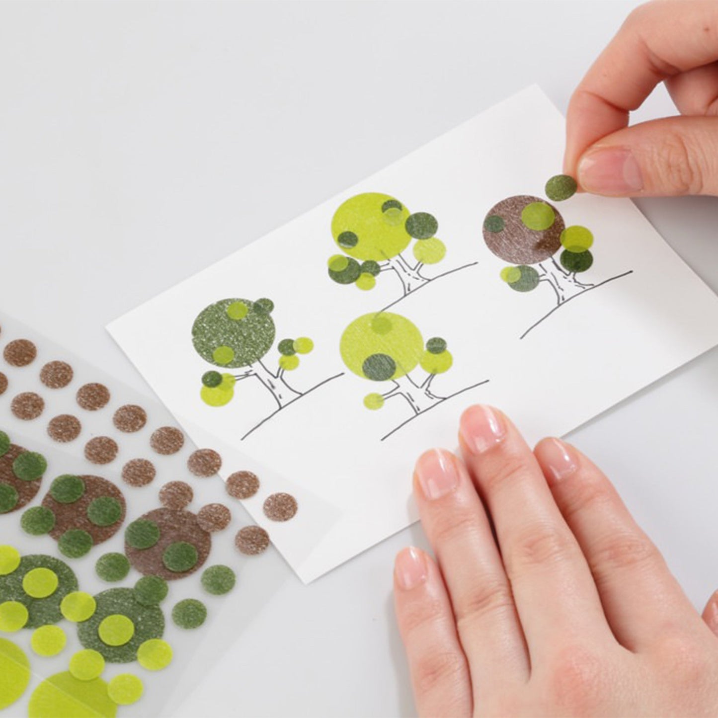 STÁLOGY Circular Masking Patches - Tree - 5mm - Sticker Sheets