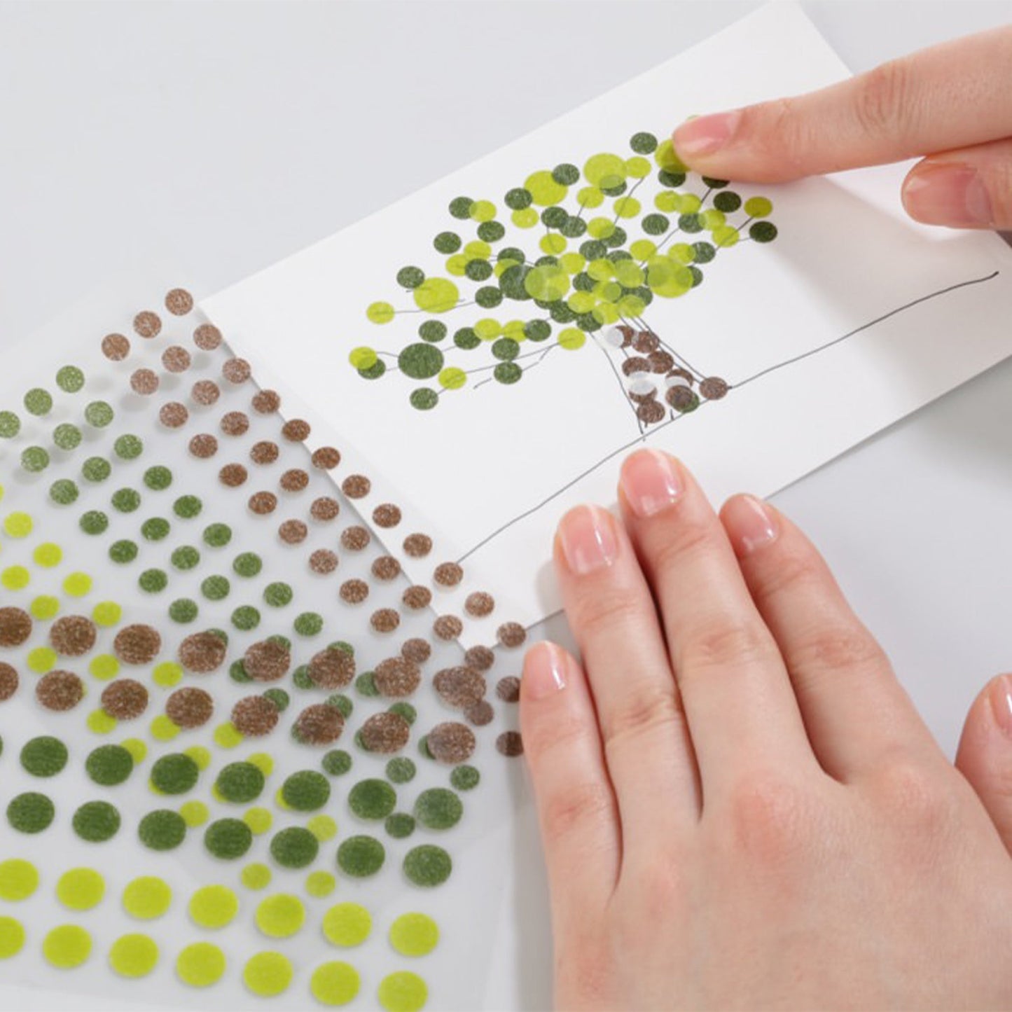 STÁLOGY Circular Masking Patches - Tree - 5mm - Sticker Sheets