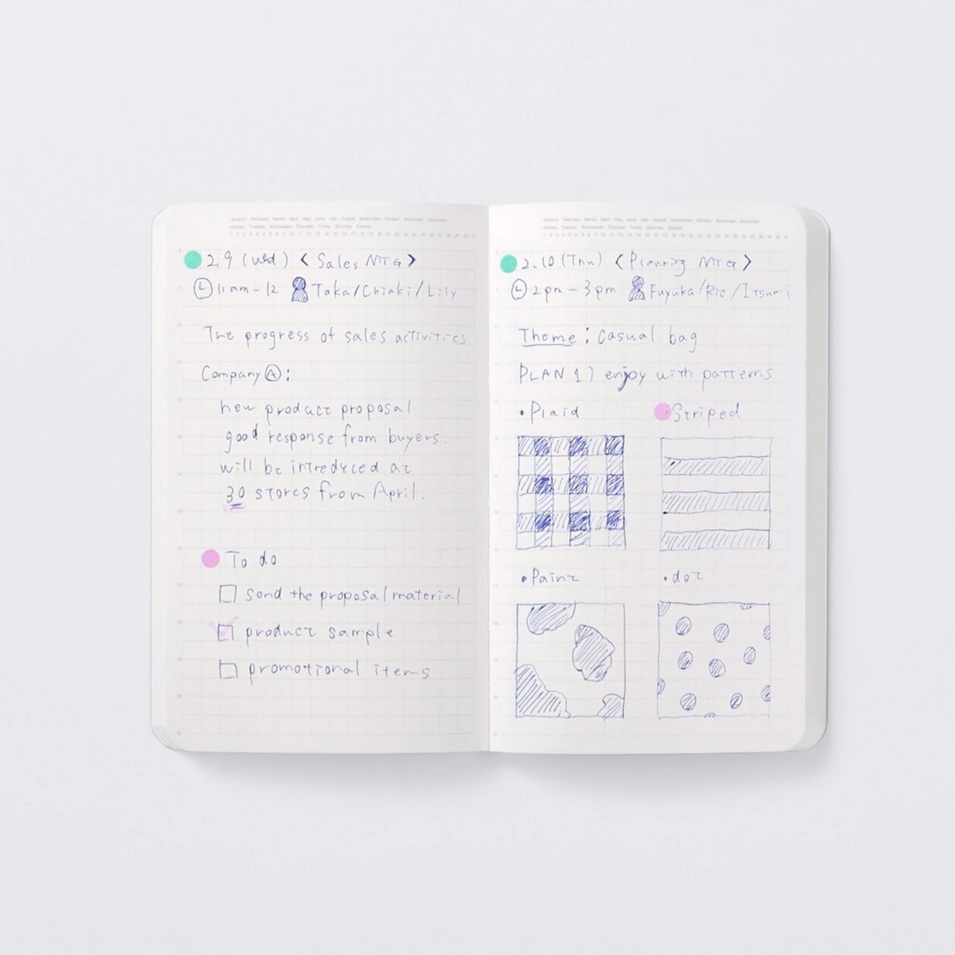 STÁLOGY Editor's Series Half - Year Notebook A6 Slim Black - Notebooks
