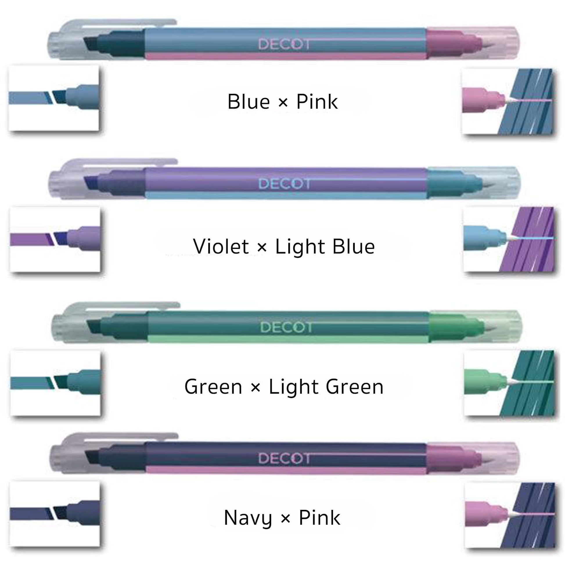 Sun - Star Decot 2 Color - Changing Marker - Blue × Pink - Creative Markers
