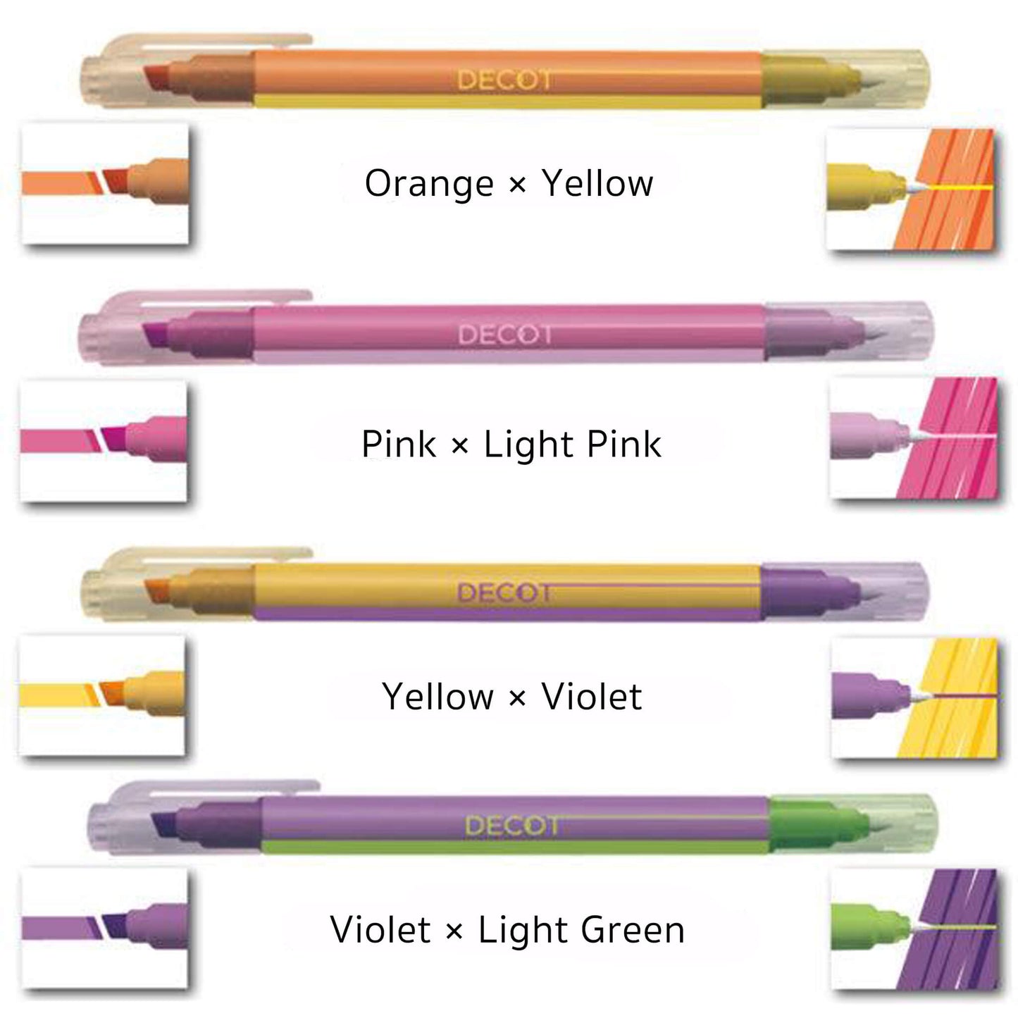 Sun - Star Decot 2 Color - Changing Marker - Blue × Pink - Creative Markers