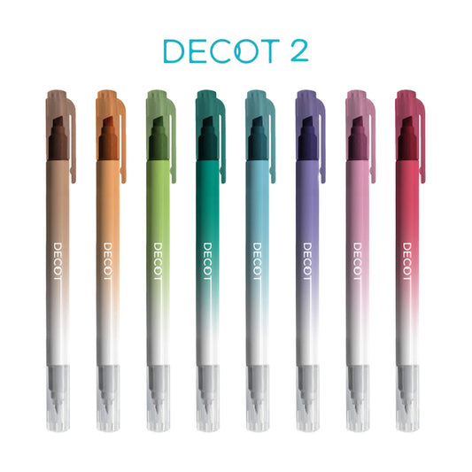 Sun - Star Decot 2 White - out Marker - Red / White - Creative Markers
