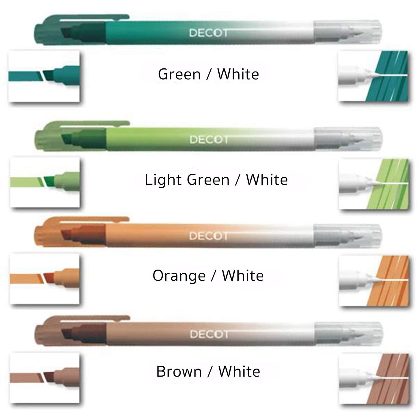 Sun - Star Decot 2 White - out Marker - Red / White - Creative Markers