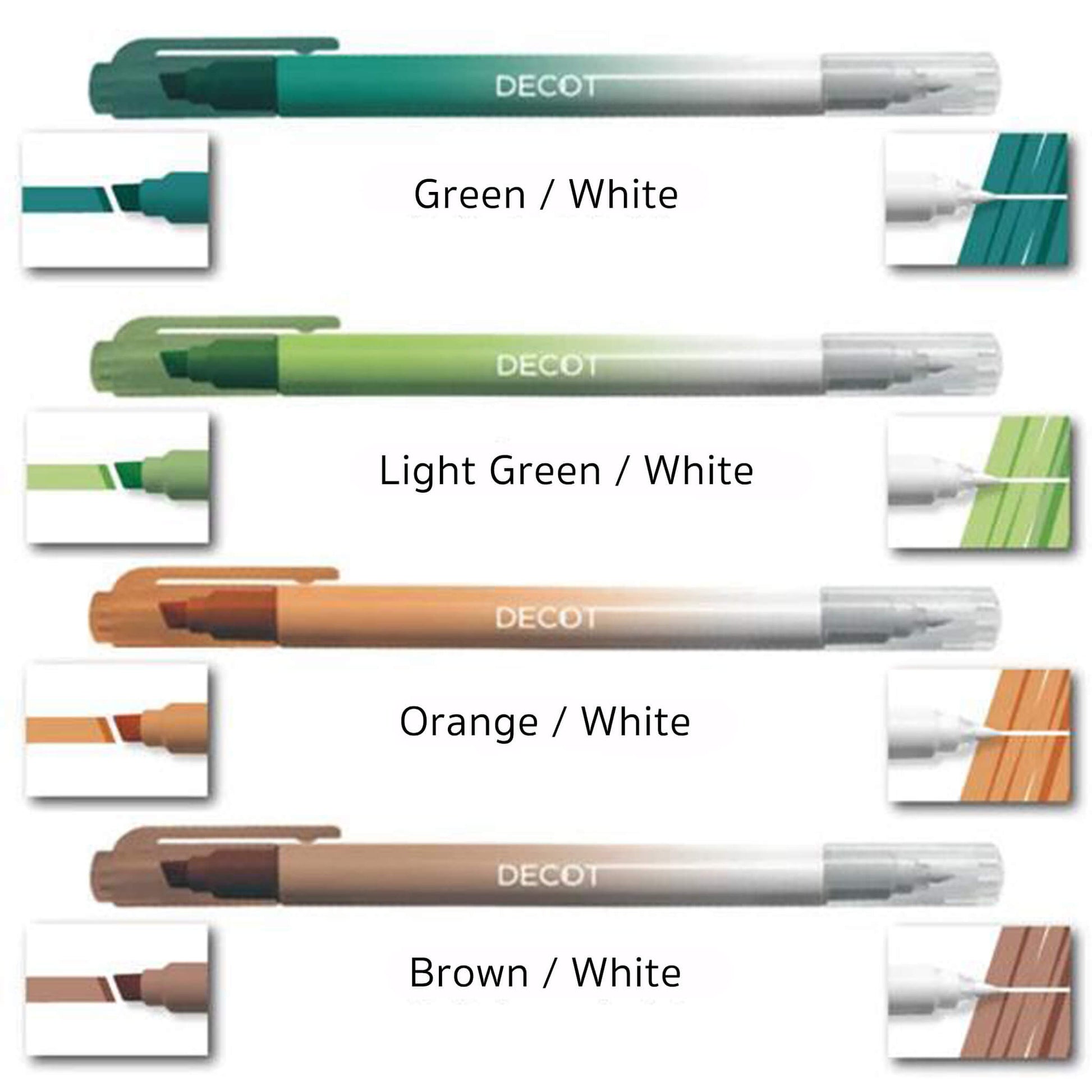 Sun - Star Decot 2 White - out Marker - Red / White - Creative Markers