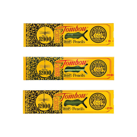 Tombow 8900 Wooden Pencil Pack of 12 - HB - Wooden Pencils