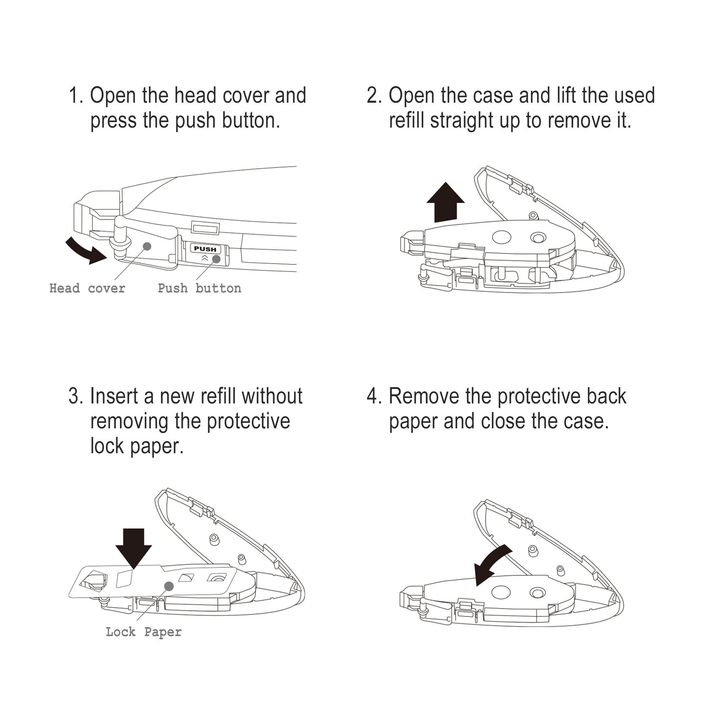 Tombow MONO AIR 5 Pen Type Correction Tape Refill - Correction Tapes