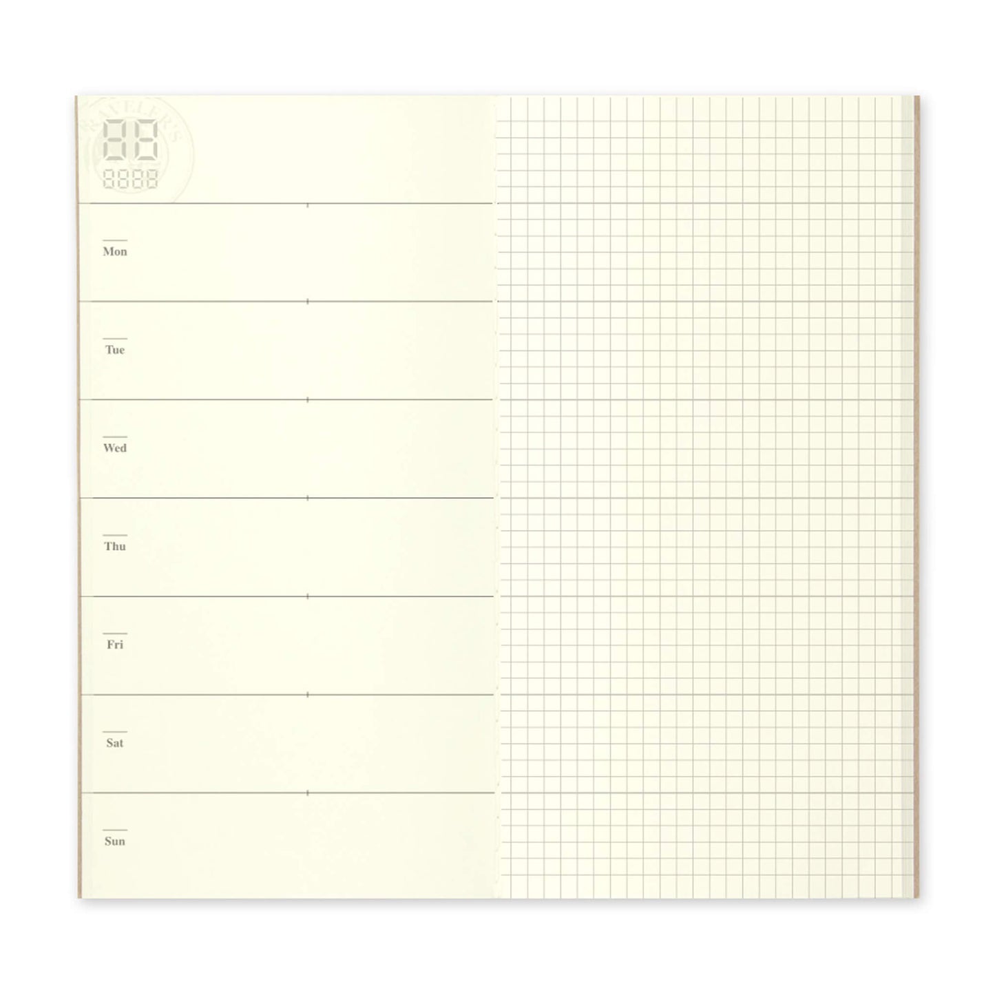 TRAVELER'S notebook - Free Diary <Weekly + Memo> Refill 019 - Regular Size - Diaries & Planners