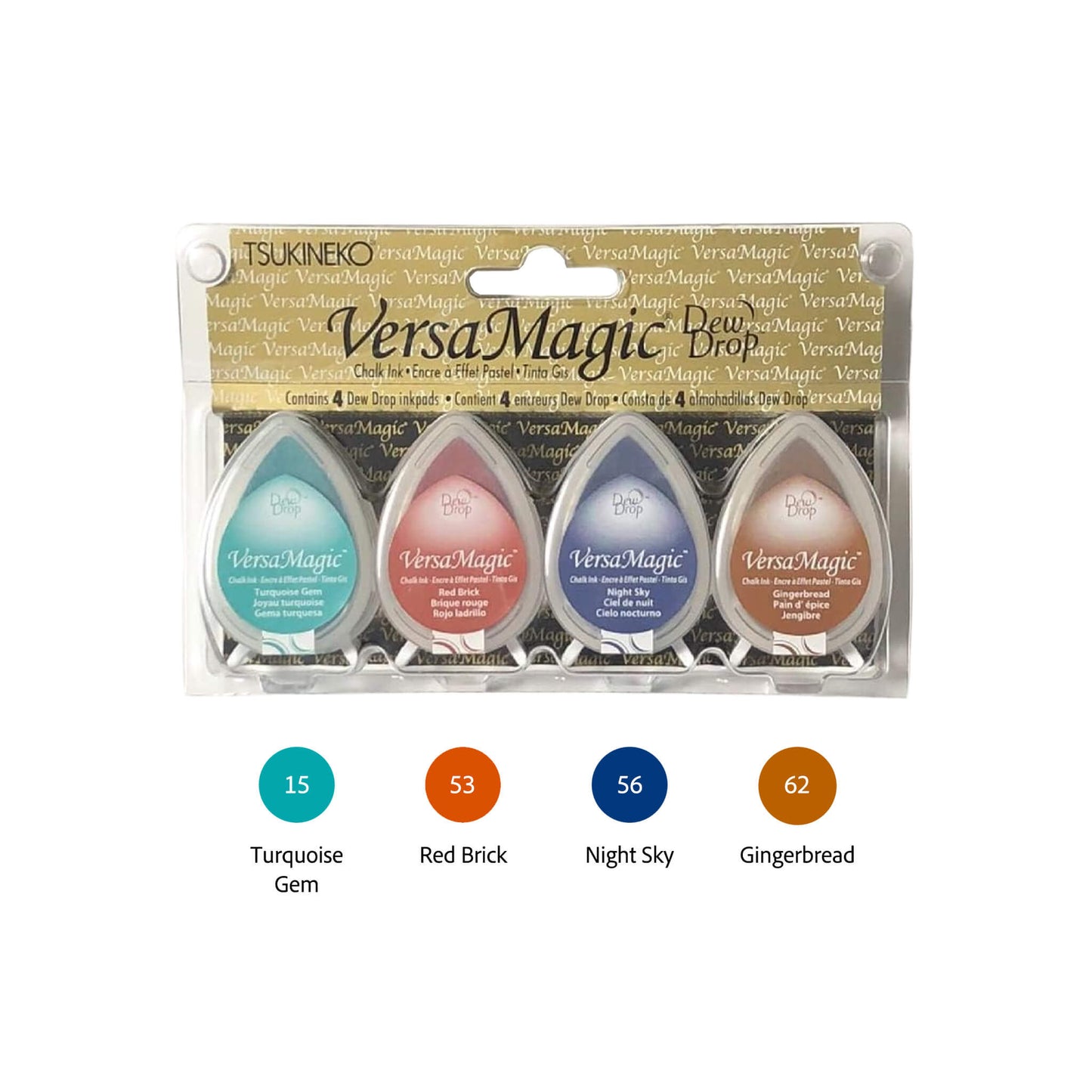 Tsukineko VersaMagic Dewdrop Stamp Ink Pad 4 - Color Set - Southwest - Stamp Ink Pads