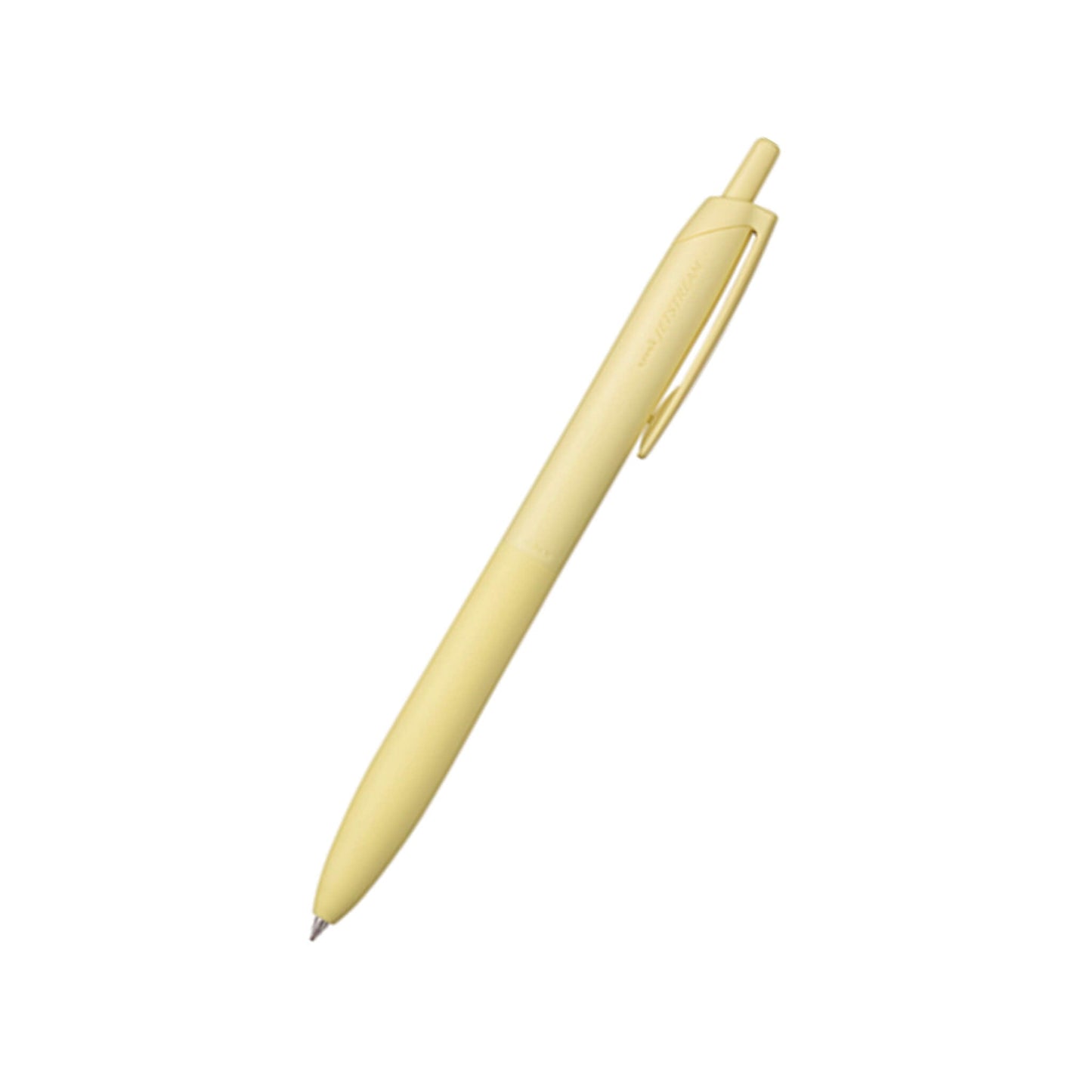 Uni Mitsubishi Jestream Single Ballpoint Pen (with Lite Touch Ink) 0.5mm - Light Yellow - Ballpoint Pens
