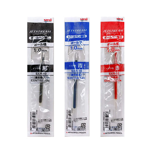 Uni Mitsubishi Jetstream Ballpoint Pen Refill SXR - 10 1.0mm - Black - Pen Refills
