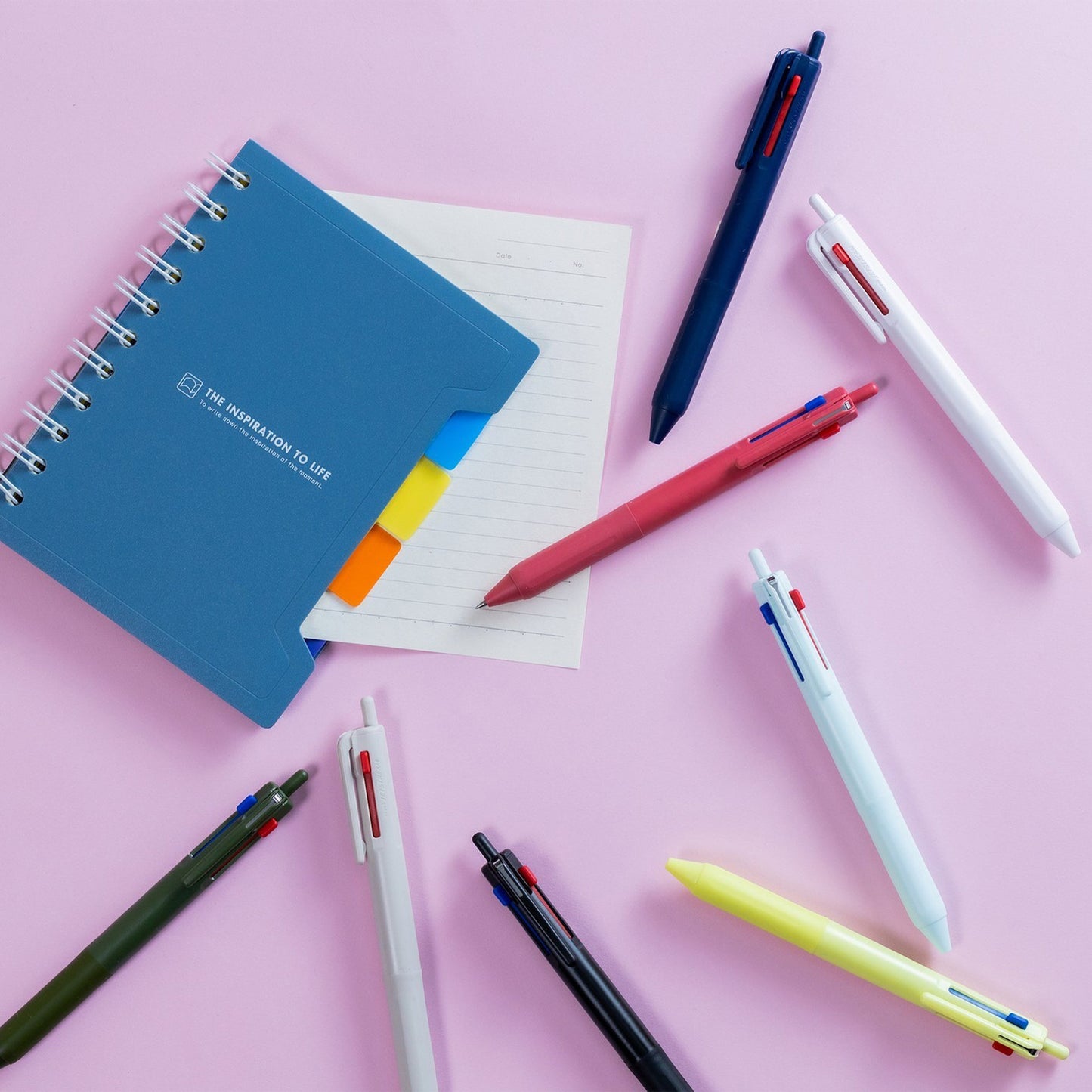 Uni Mitsubishi Jetstream New 3 - Color Ballpoint Pen 0.7mm - Greige - Multi - Color Pens