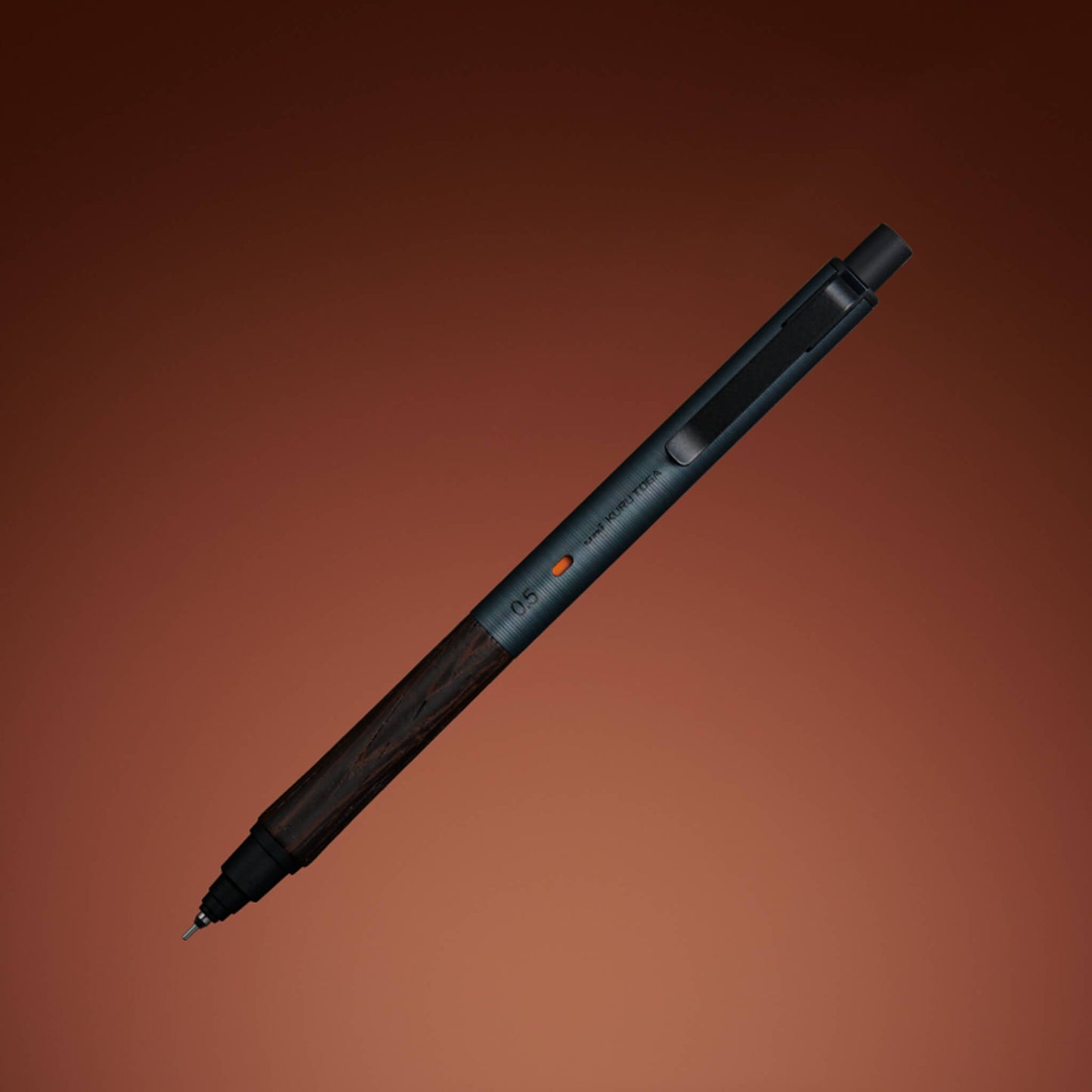 Uni Mitsubishi Kuru Toga Wood Mechanical Pencil 0.5mm - Steel Gray - Mechanical Pencils