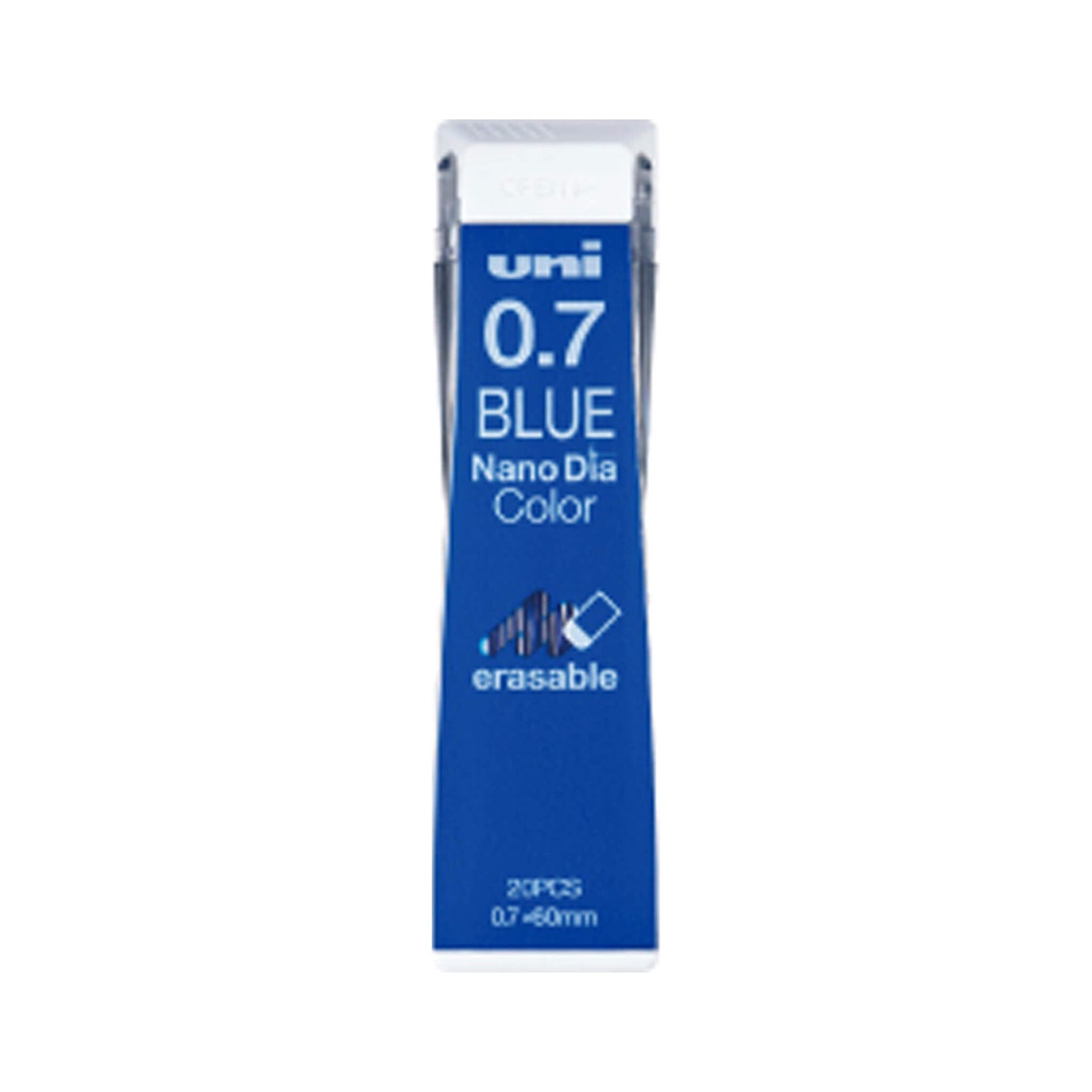 Uni Mitsubishi NanoDia Color Erasable Lead 0.7mm - Blue - Pencil Leads