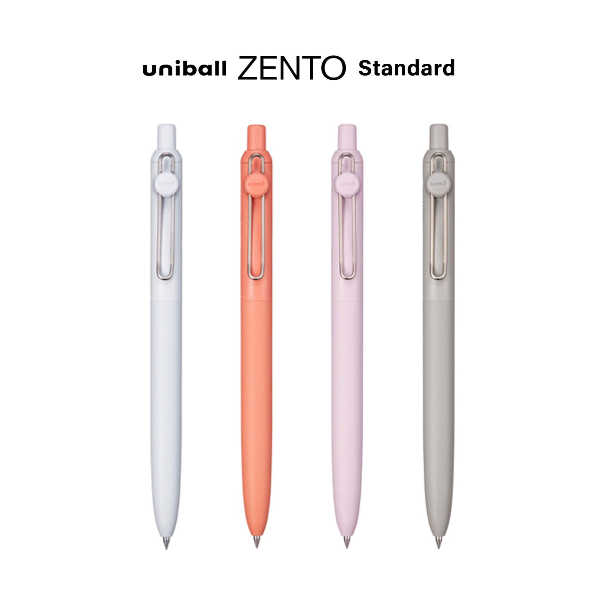 Stylo Gel Mitsubishi Zento - 0,38 Mm, Encre Marron (B Soil Brown) - Poignée Caoutchouc, Confort D'écriture