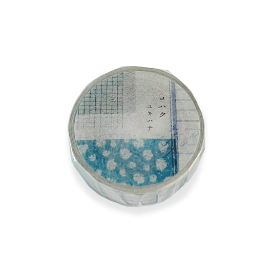 Yohaku × CHECK&STRIPE Washi Tape YC - 022 Winter Gift Yukihana - Washi Tapes