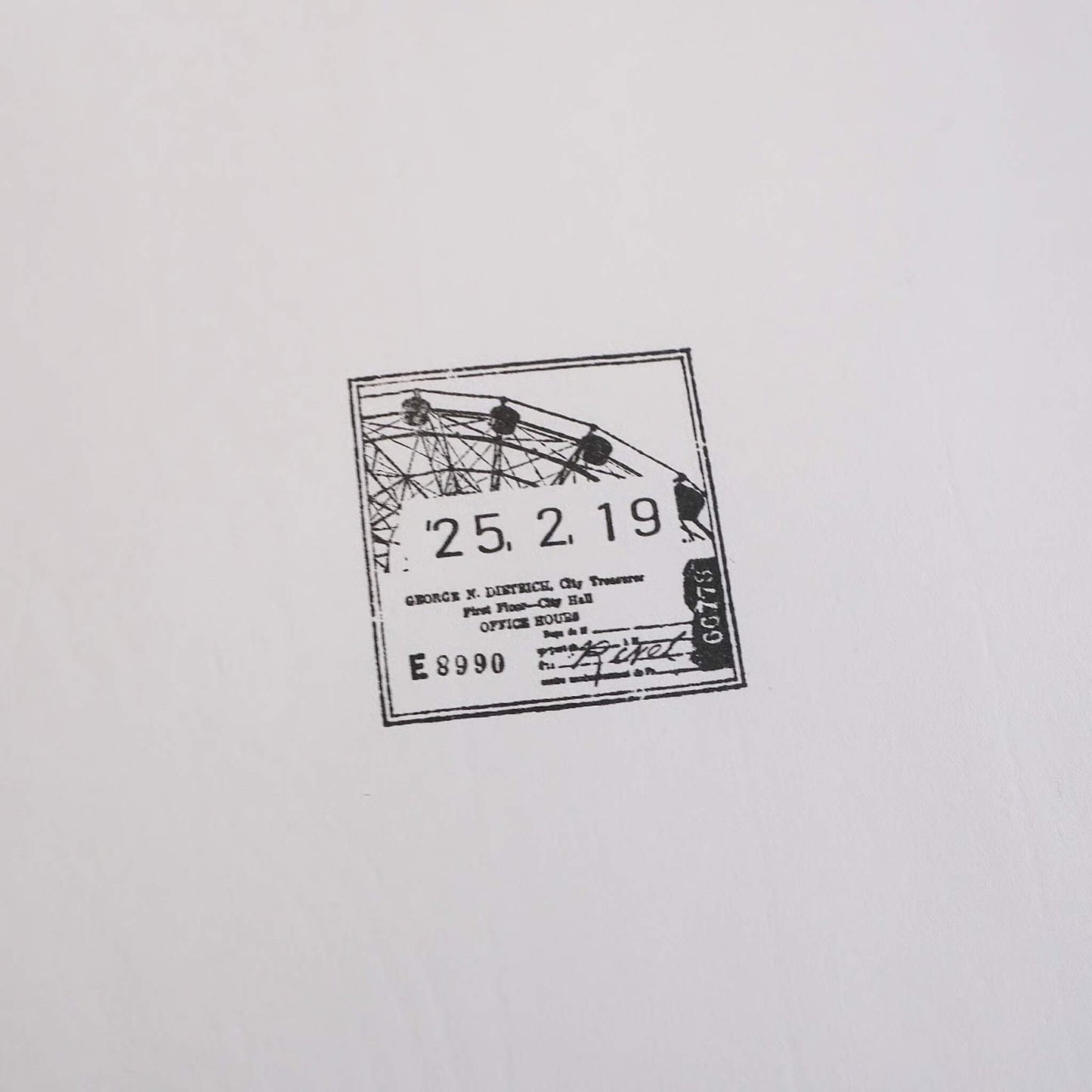 Yohaku Rotating Date Stamp SD - 004 Nostalgia - Rotary Stamps