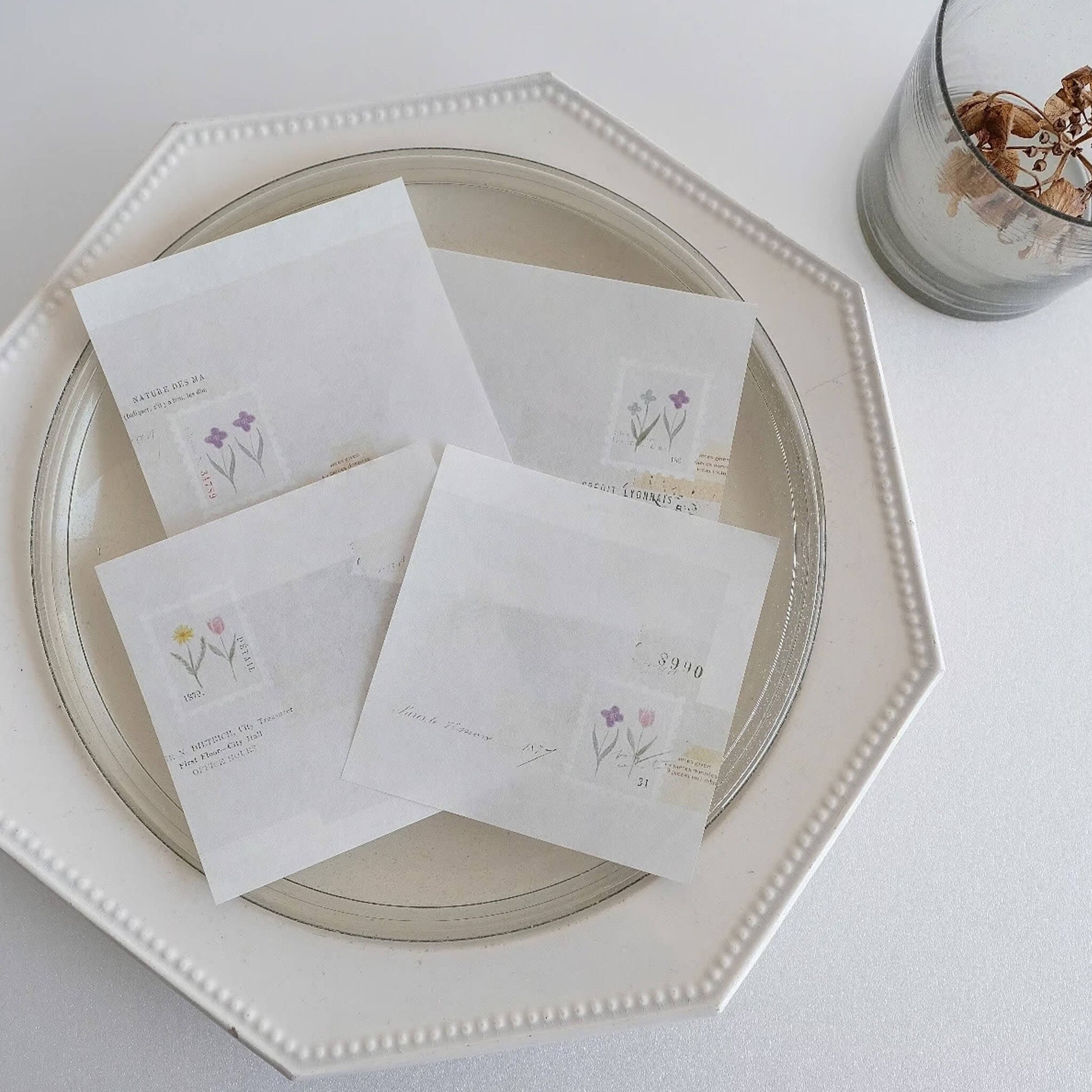 Yohaku Square Memo Pad M - 173 Garden - Memo Pads