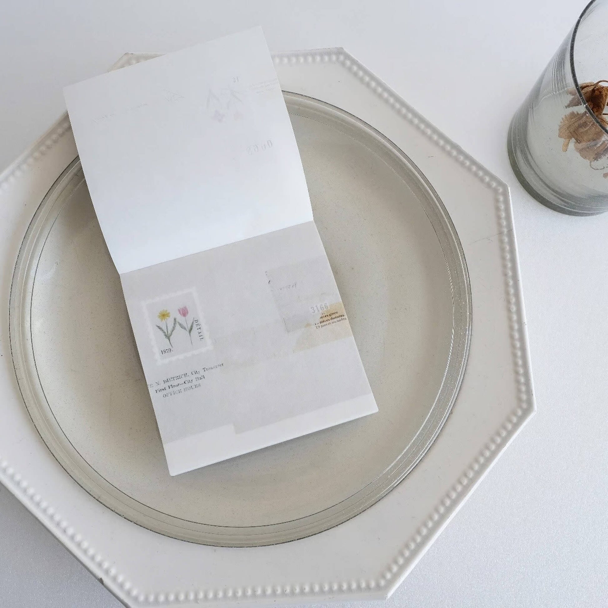 Yohaku Square Memo Pad M - 173 Garden - Memo Pads