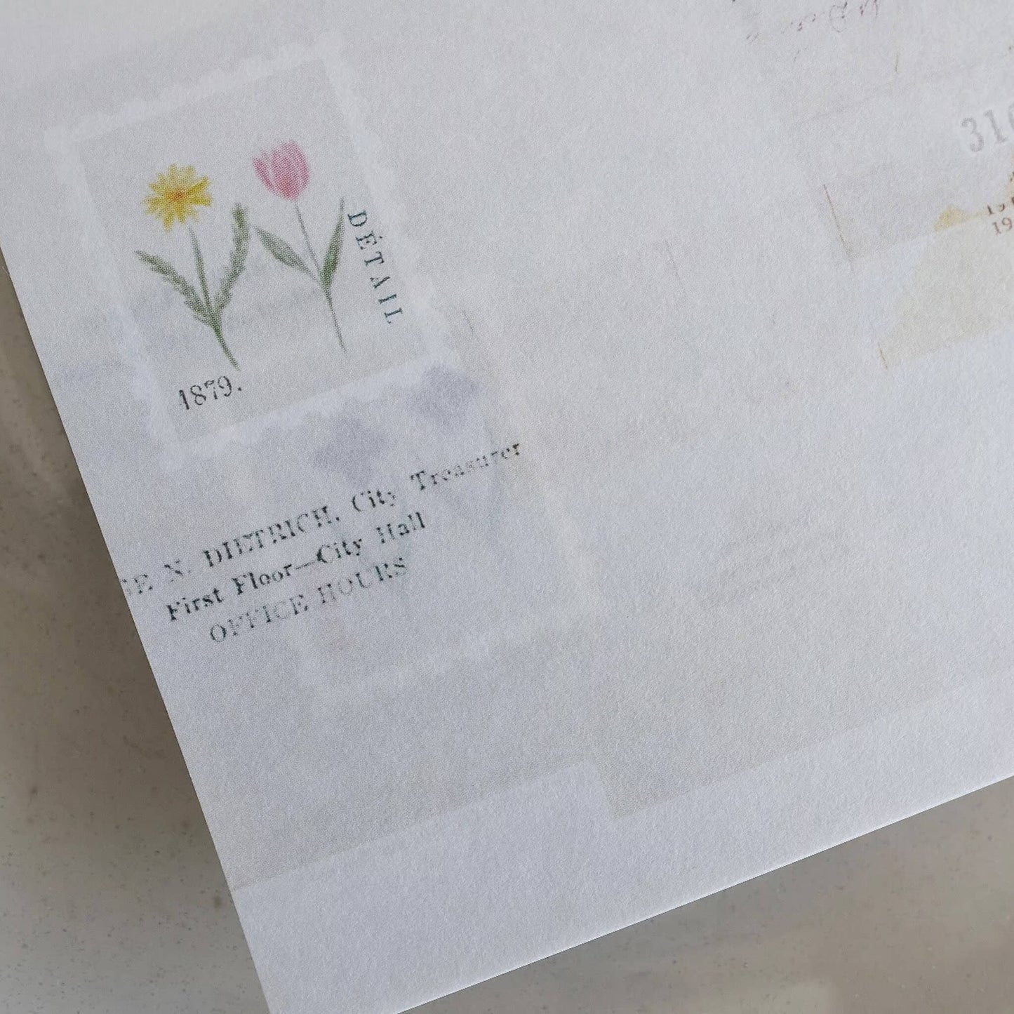 Yohaku Square Memo Pad M - 173 Garden - Memo Pads