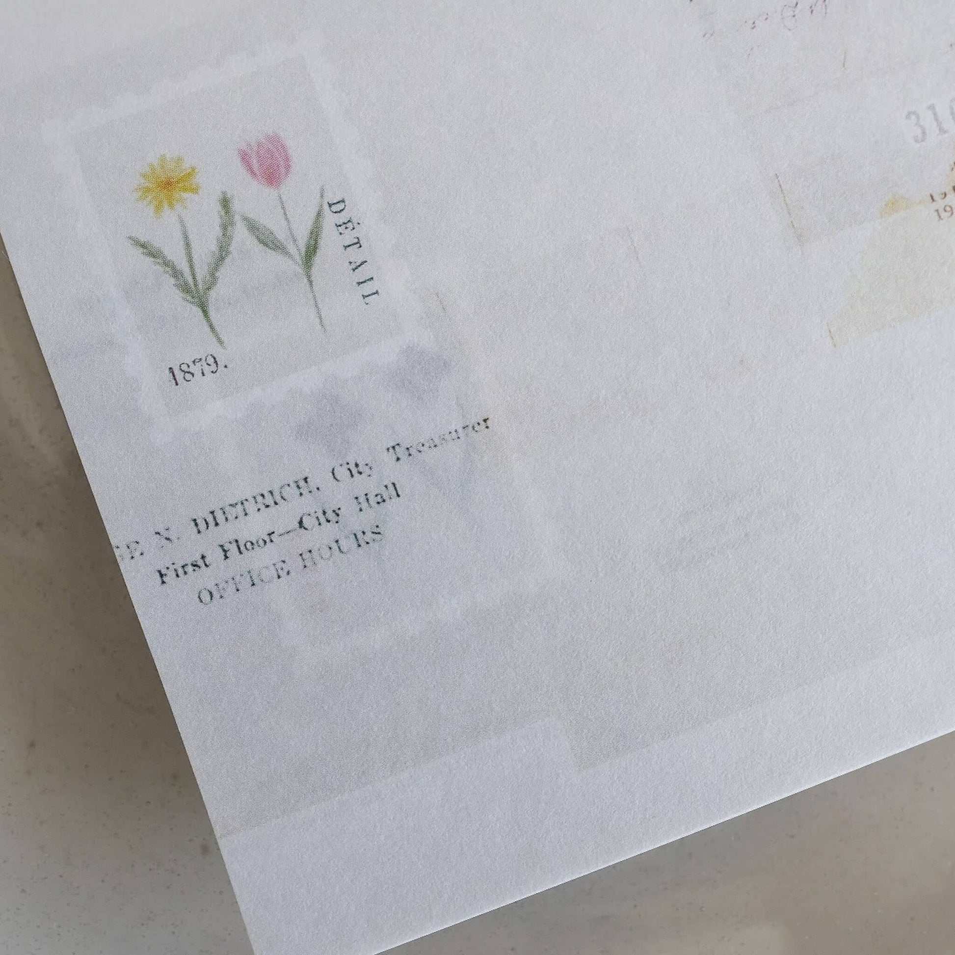 Yohaku Square Memo Pad M - 173 Garden - Memo Pads