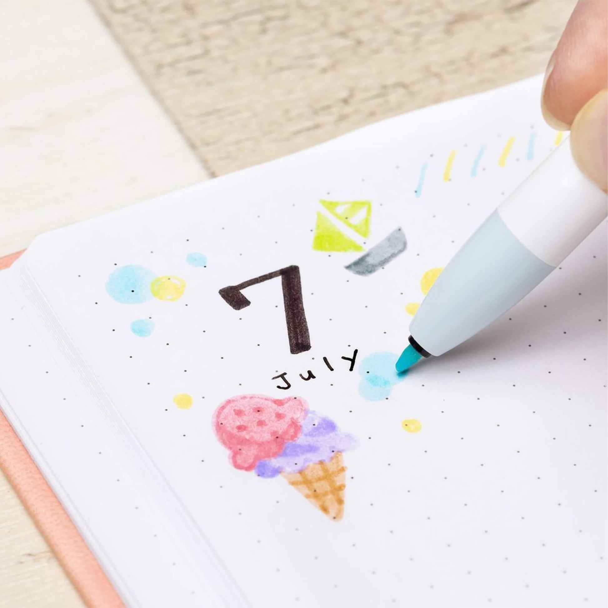 Zebra Clickart Retractable Marker 12 - color set - Pastel - Fine - Tip Markers