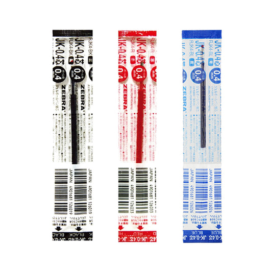 Zebra Gel Ink Refill JK - 0.4 for Sarasa Multi Pen 0.4mm - Black - Pen Refills