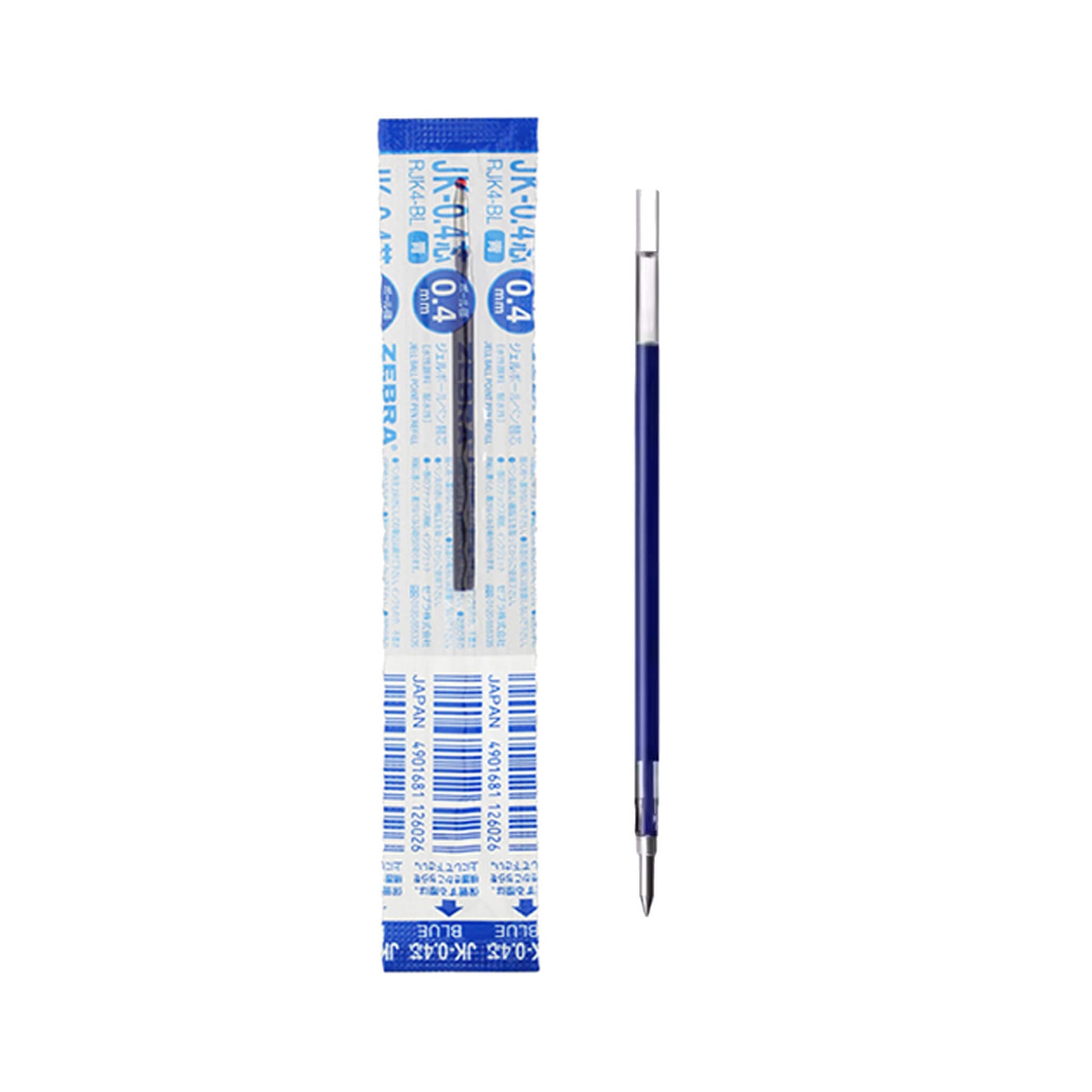Zebra Gel Ink Refill JK - 0.4 for Sarasa Multi Pen 0.4mm - Blue - Pen Refills