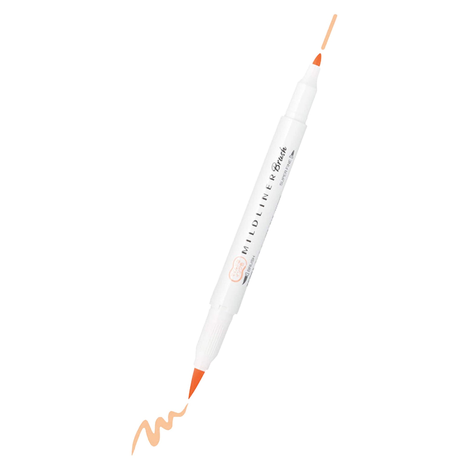 Zebra Mildliner Brush Pen - Friendly Mild Colors - Mild Apricot - Brush Pens