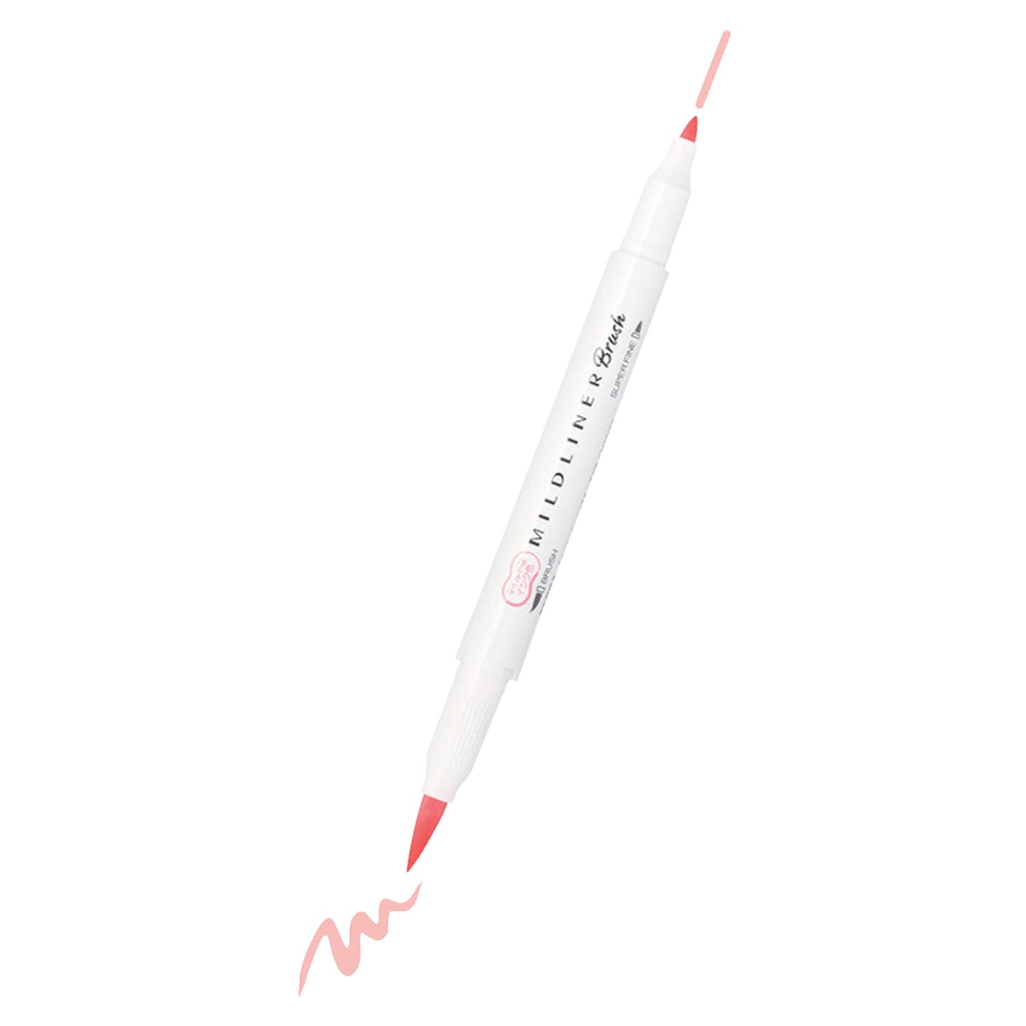 Zebra Mildliner Brush Pen - Friendly Mild Colors - Mild Coral Pink - Brush Pens