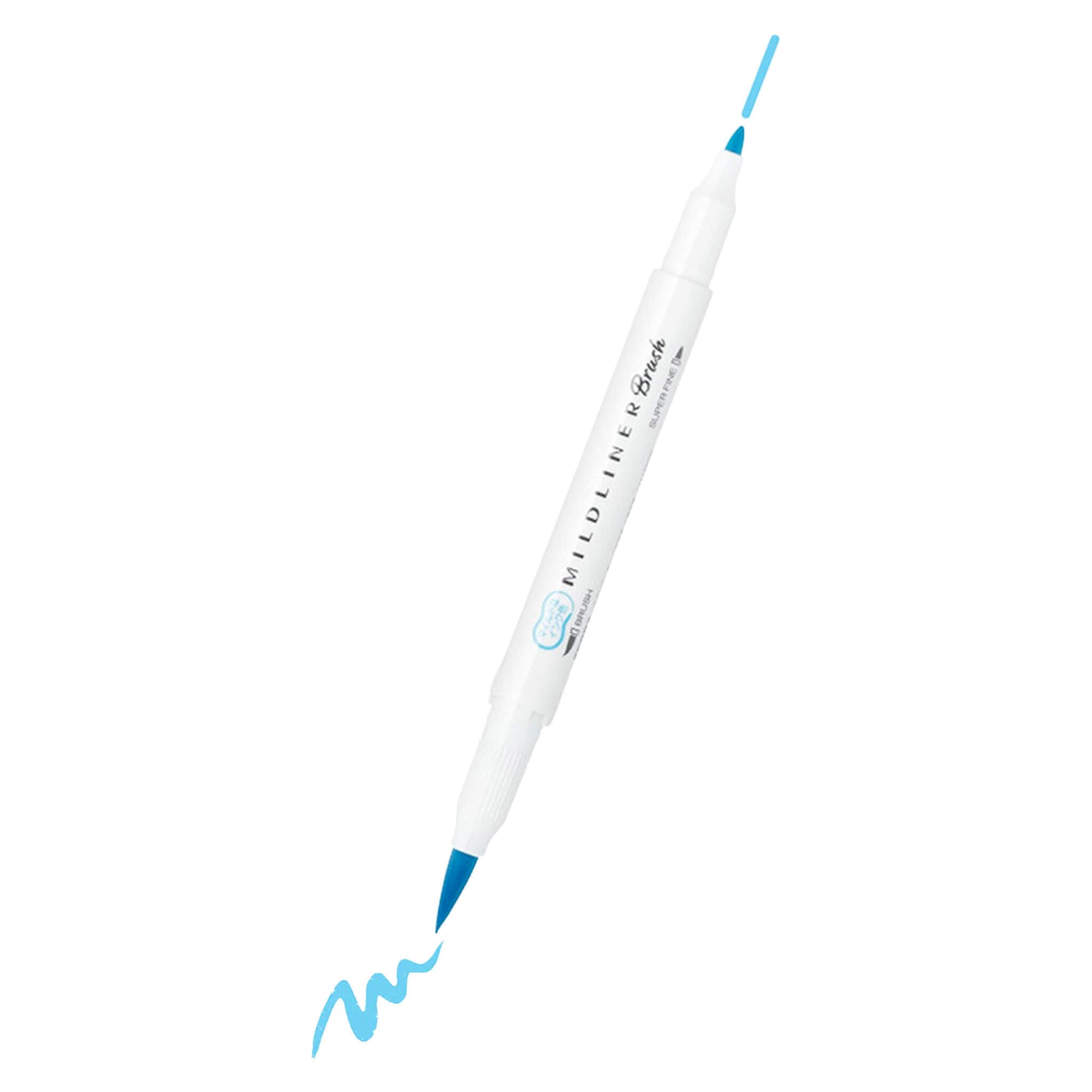 Zebra Mildliner Brush Pen - Friendly Mild Colors - Mild Cyan - Brush Pens