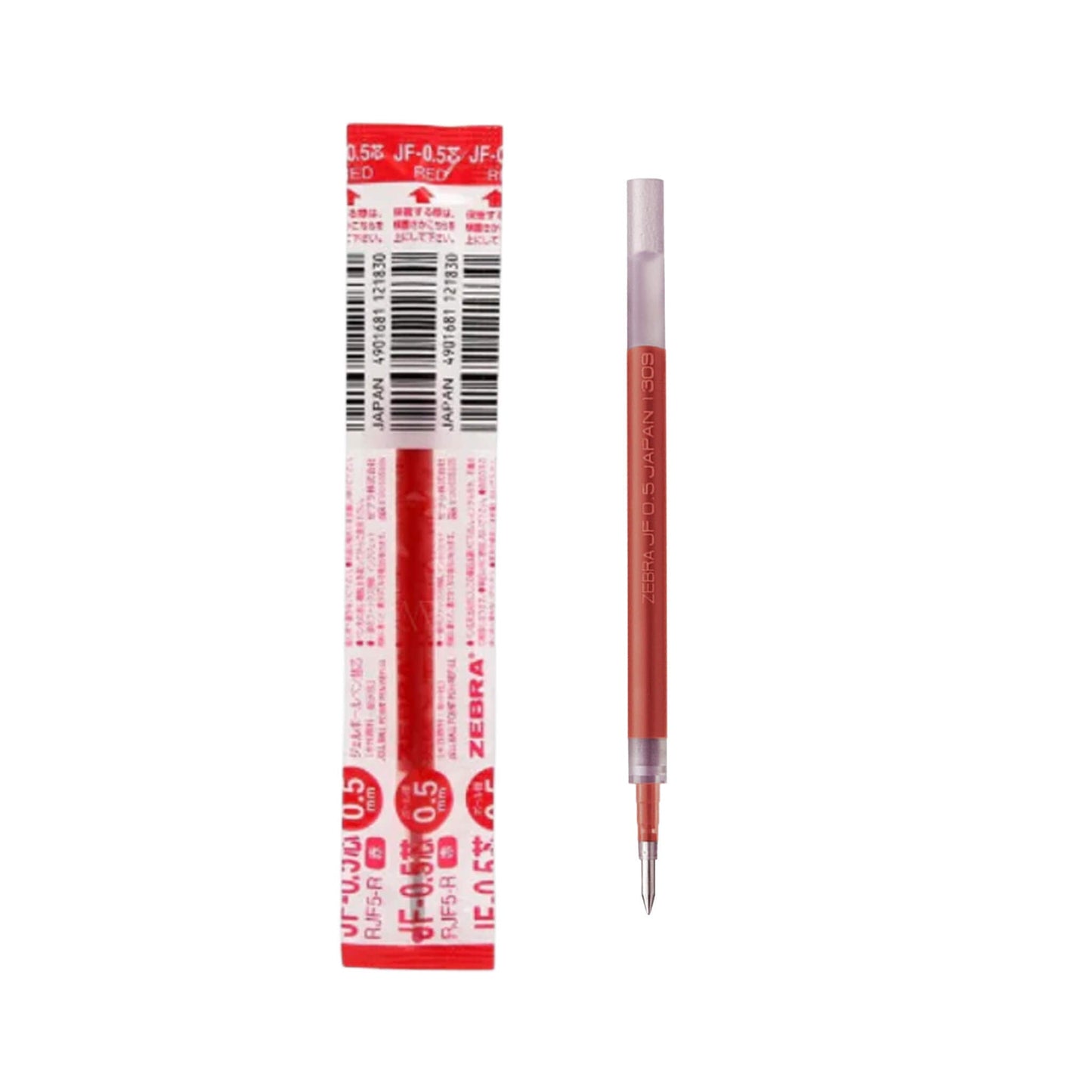 Zebra Sarasa Clip Gel Pen Refill JF - 0.5 0.5mm - Red - Pen Refills