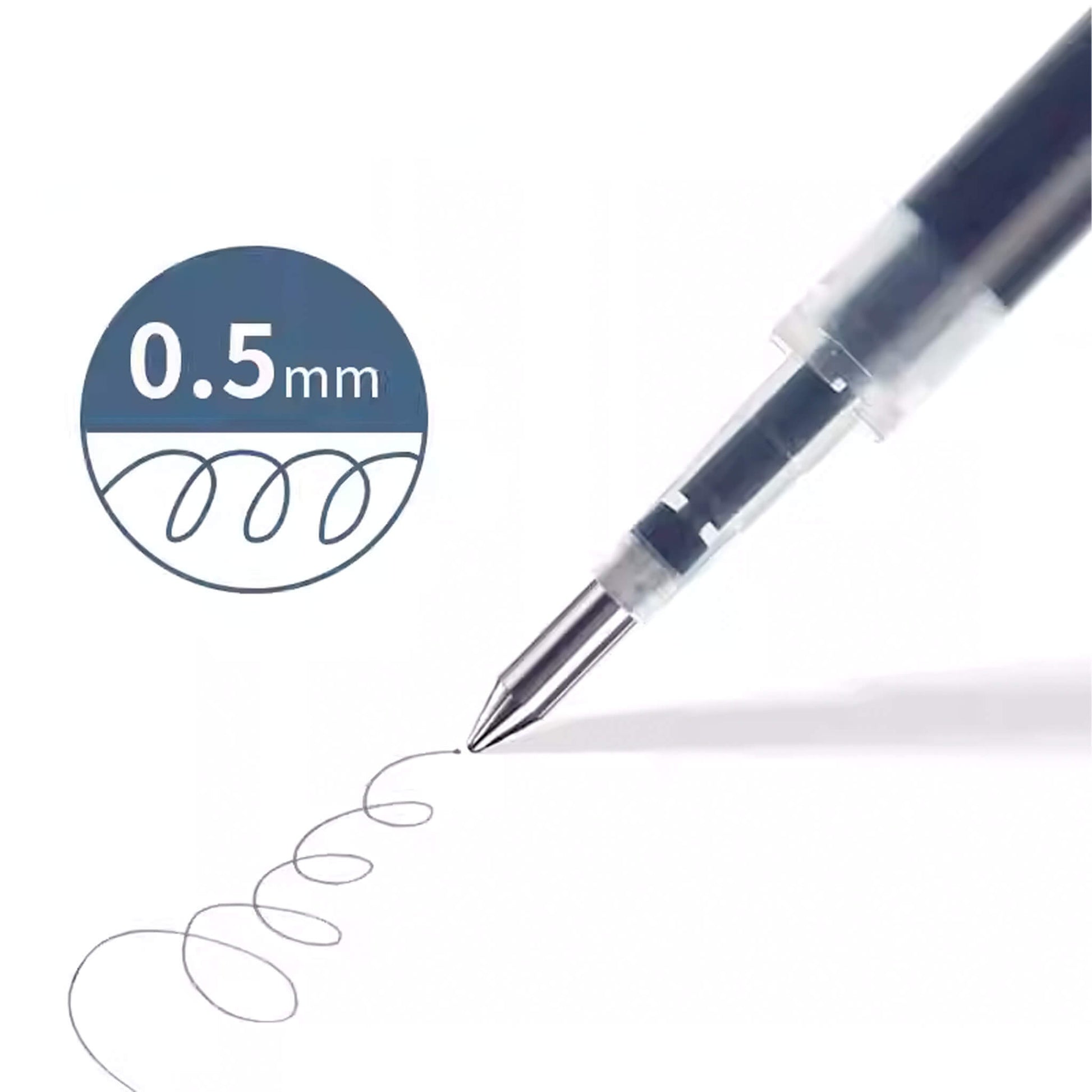 Zebra Sarasa Clip Gel Pen Vintage Colors JF - 0.5 Refills 0.5mm - Blue Black - Pen Refills