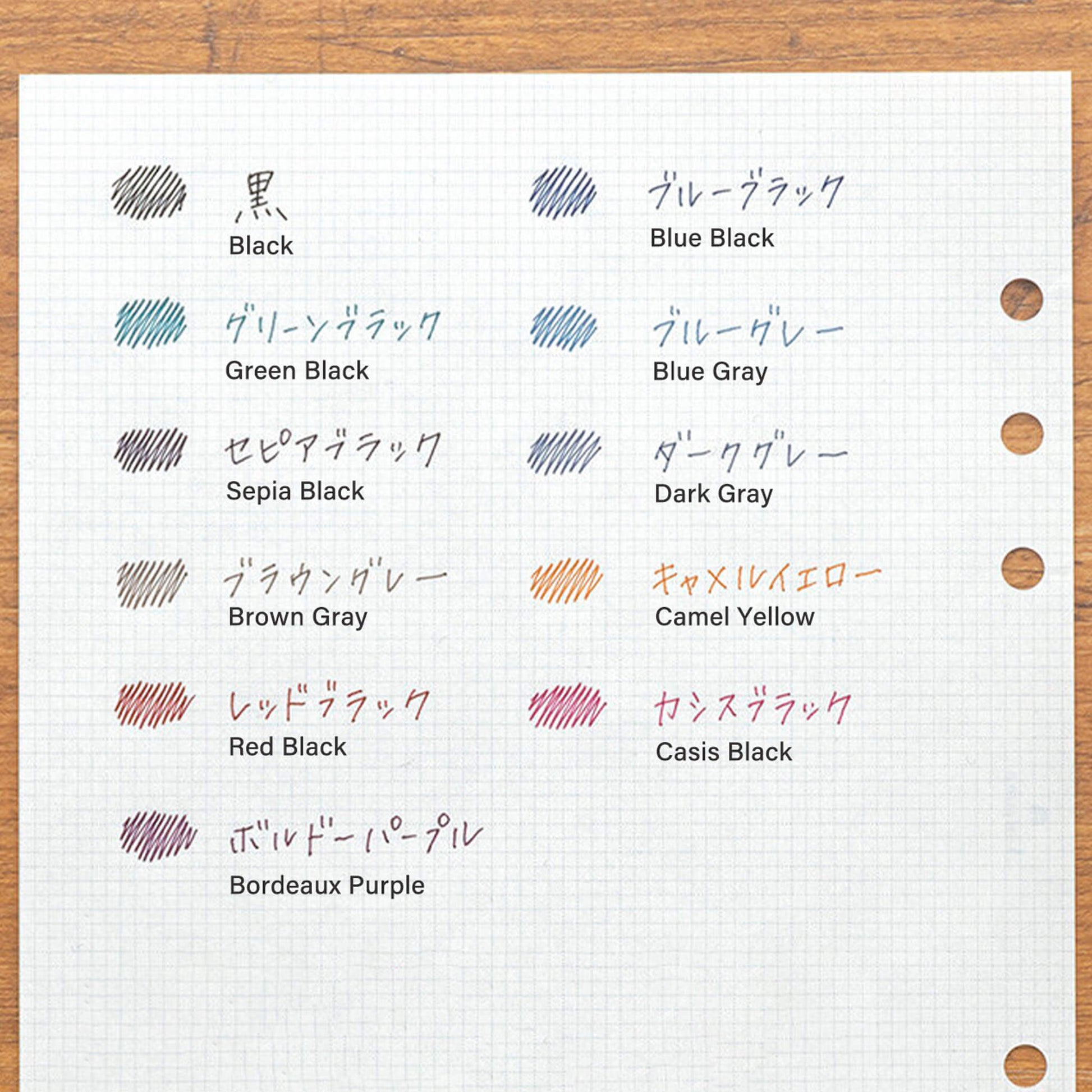 Zebra Sarasa Clip Gel Pen Vintage Colors JF - 0.5 Refills 0.5mm - Blue Black - Pen Refills