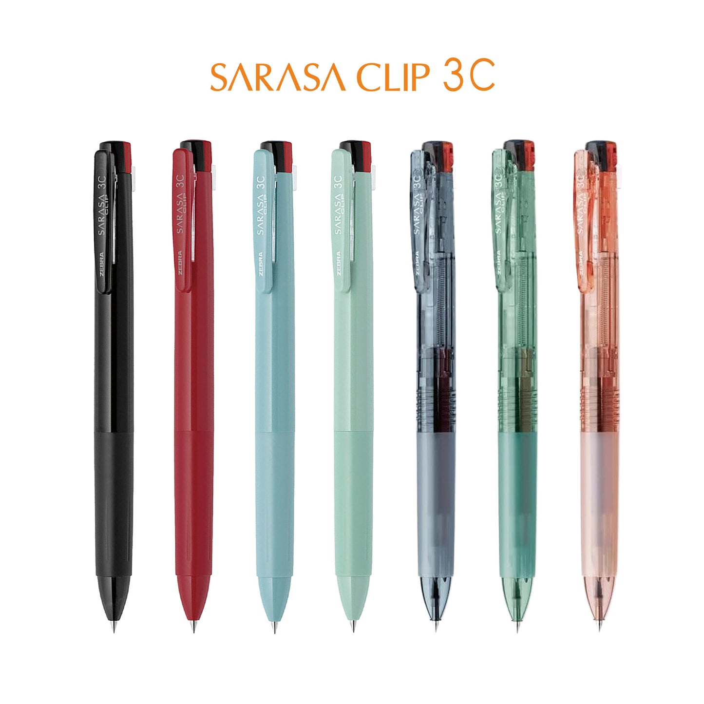Zebra Sarasa Clip 3C Multi Gel Pen 0.4mm