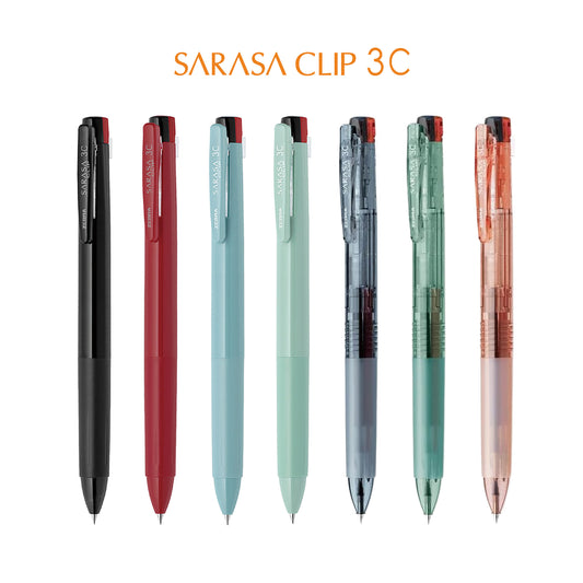 Zebra Sarasa Clip 3C Multi Gel Pen 0.4mm [Flerfärgspenna]