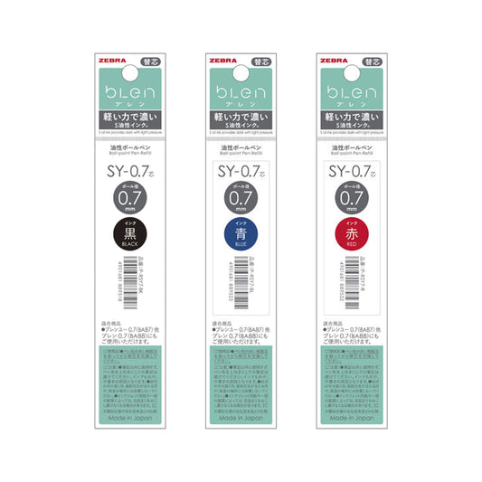 Zebra bLen U Ballpoint Pen Refill SY-0.7 0.7mm [Pennrefiller]