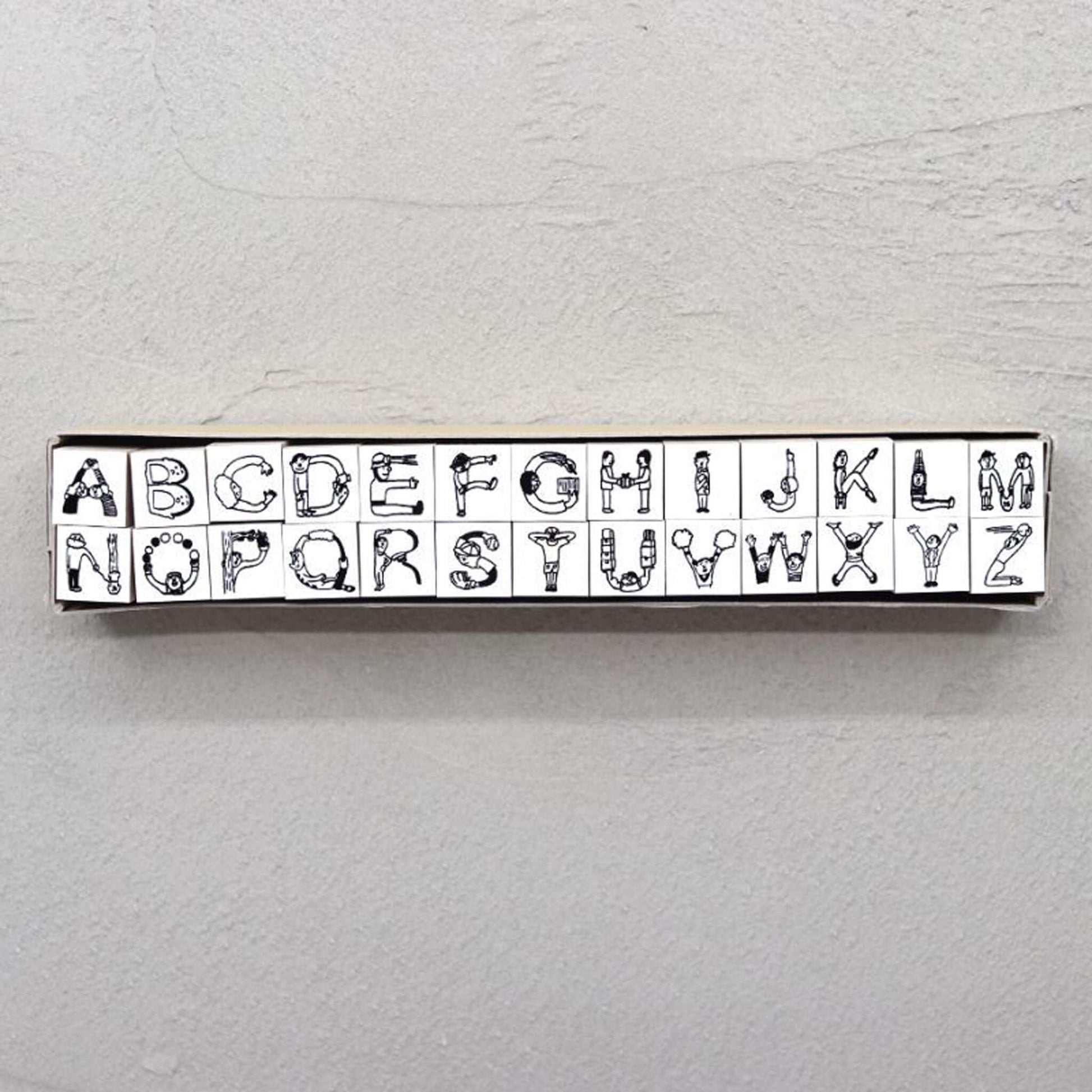 36 Sublo × Hoshino Shiho Alphabet Rubber Stamp Set - Rubber Stamps
