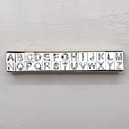 36 Sublo × Hoshino Shiho Alphabet Rubber Stamp Set - Rubber Stamps