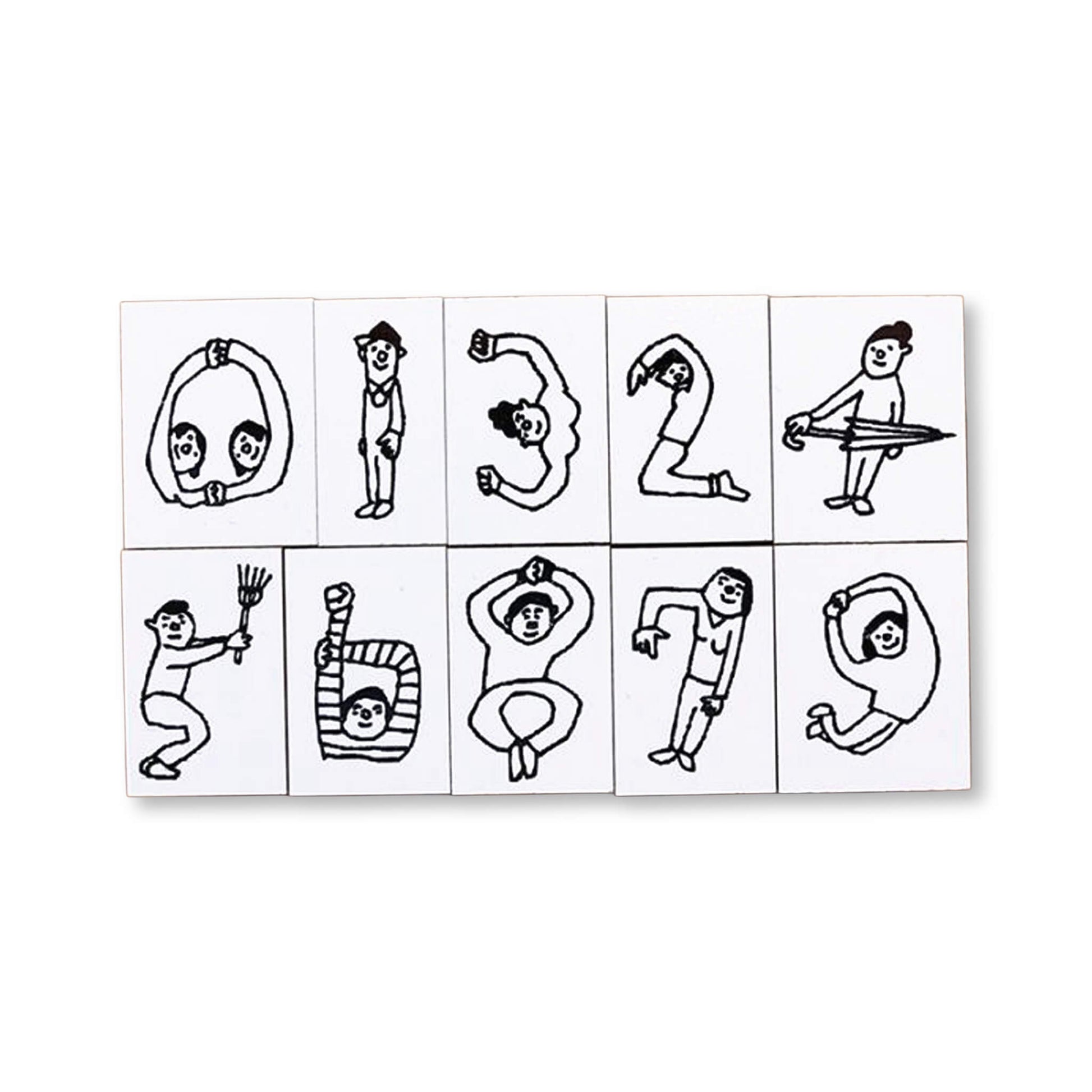 36 Sublo × Hoshino Shiho Number Rubber Stamp Set - Rubber Stamps