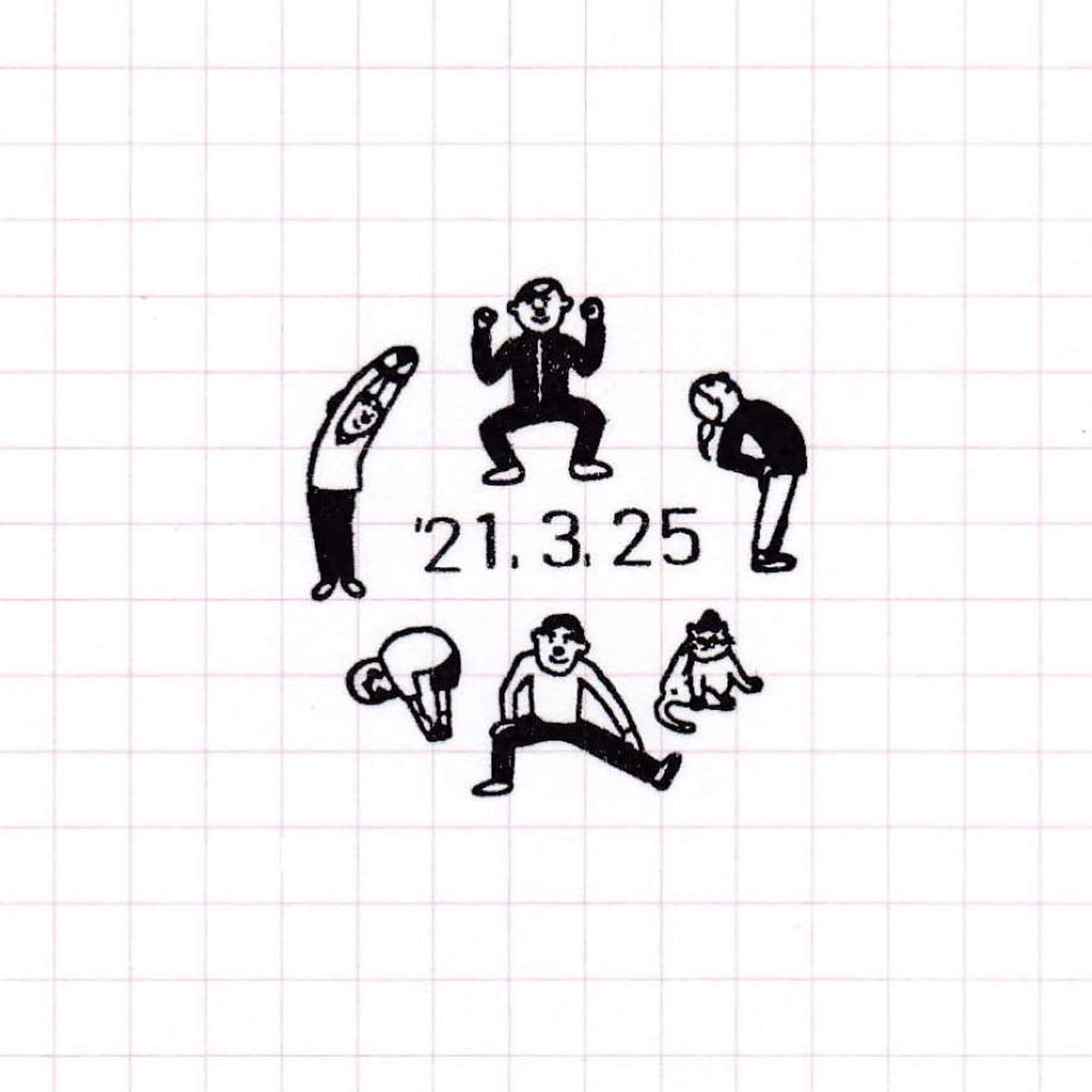 36 Sublo × Hoshino Shiho Rotating Date Stamp - Gymnastics - Date Stamps