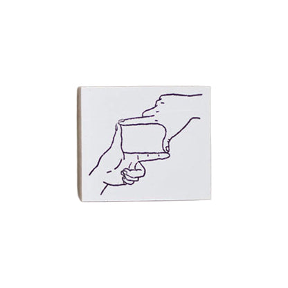 36 Sublo × Hoshino Shiho Rubber Stamps - Hand Marks - Square - Rubber Stamps