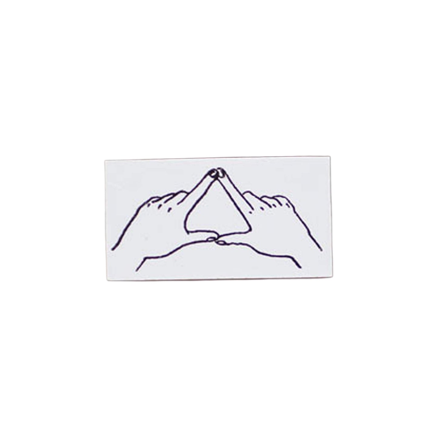 36 Sublo × Hoshino Shiho Rubber Stamps - Hand Marks - Triangle - Rubber Stamps