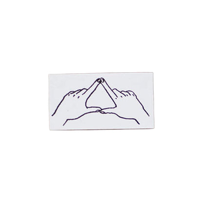 36 Sublo × Hoshino Shiho Rubber Stamps - Hand Marks - Triangle - Rubber Stamps