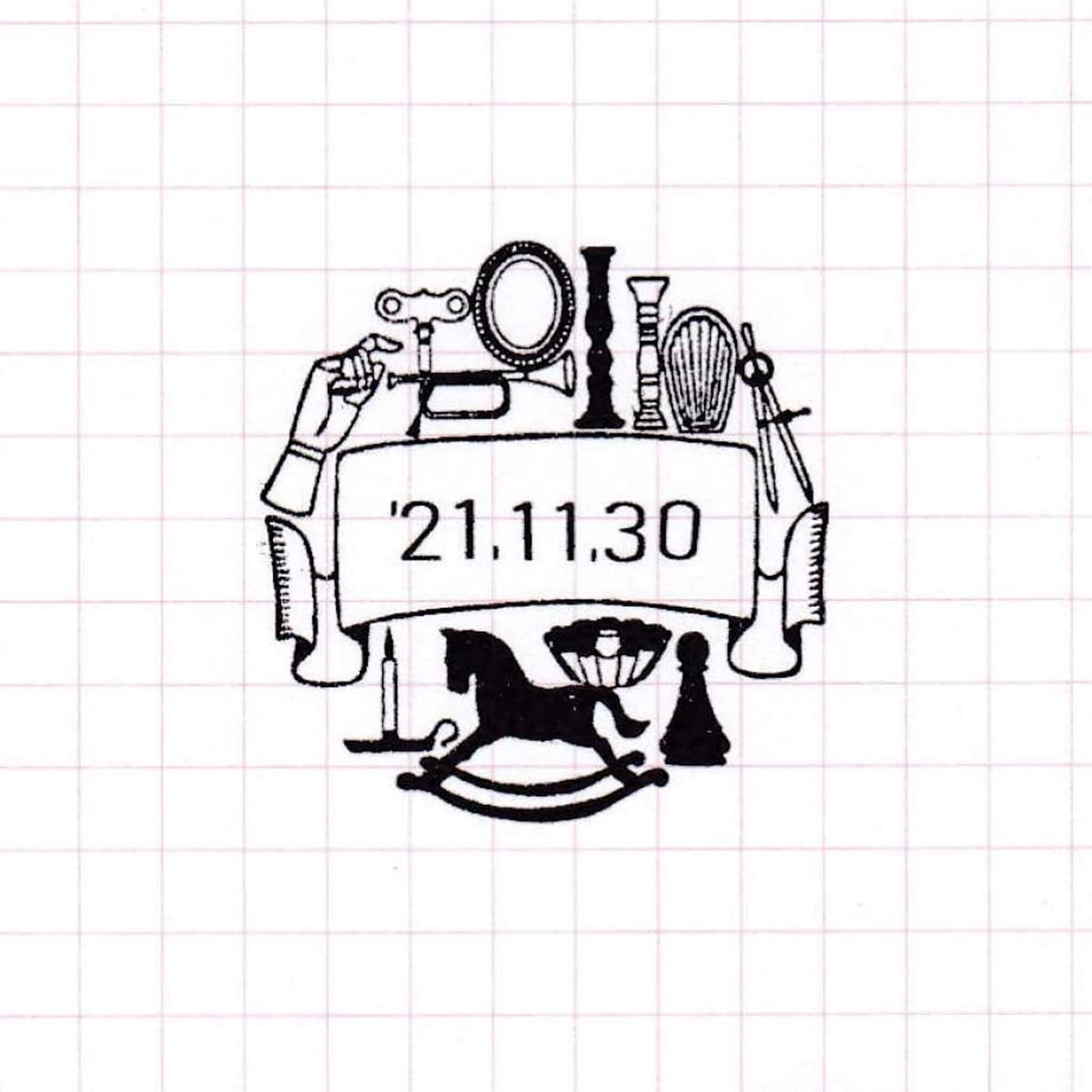 36 Sublo × Momoko Chida Date Stamp - Antique - Date Stamps
