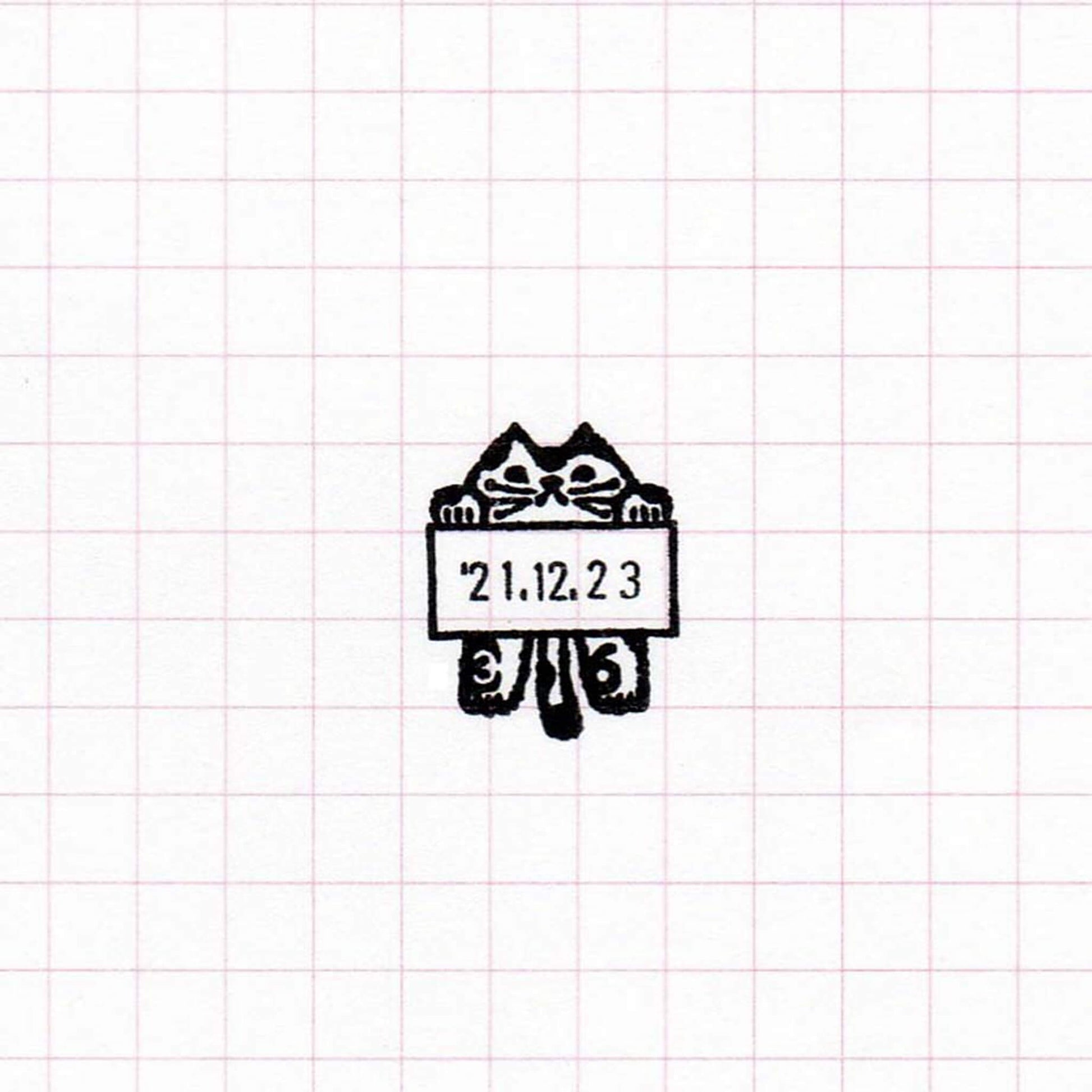 36 Sublo × Toshiyuki Fukuda Date Stamp - Cat - Date Stamps